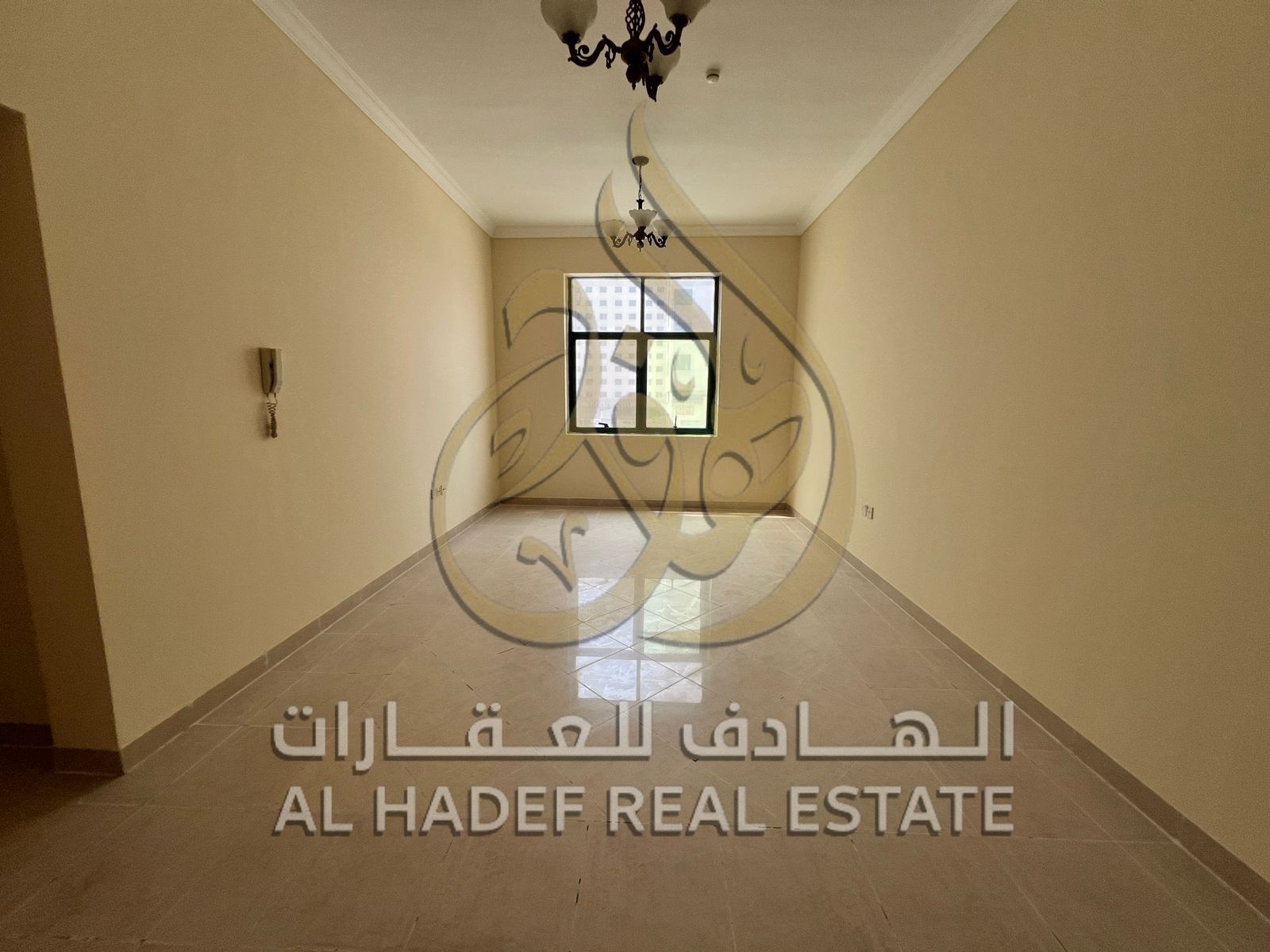 Sharjah Emirate, Al Qasimia area, available apartment consisting of two bedrooms, a hall with a balcony and two bathrooms, in a prime location close t