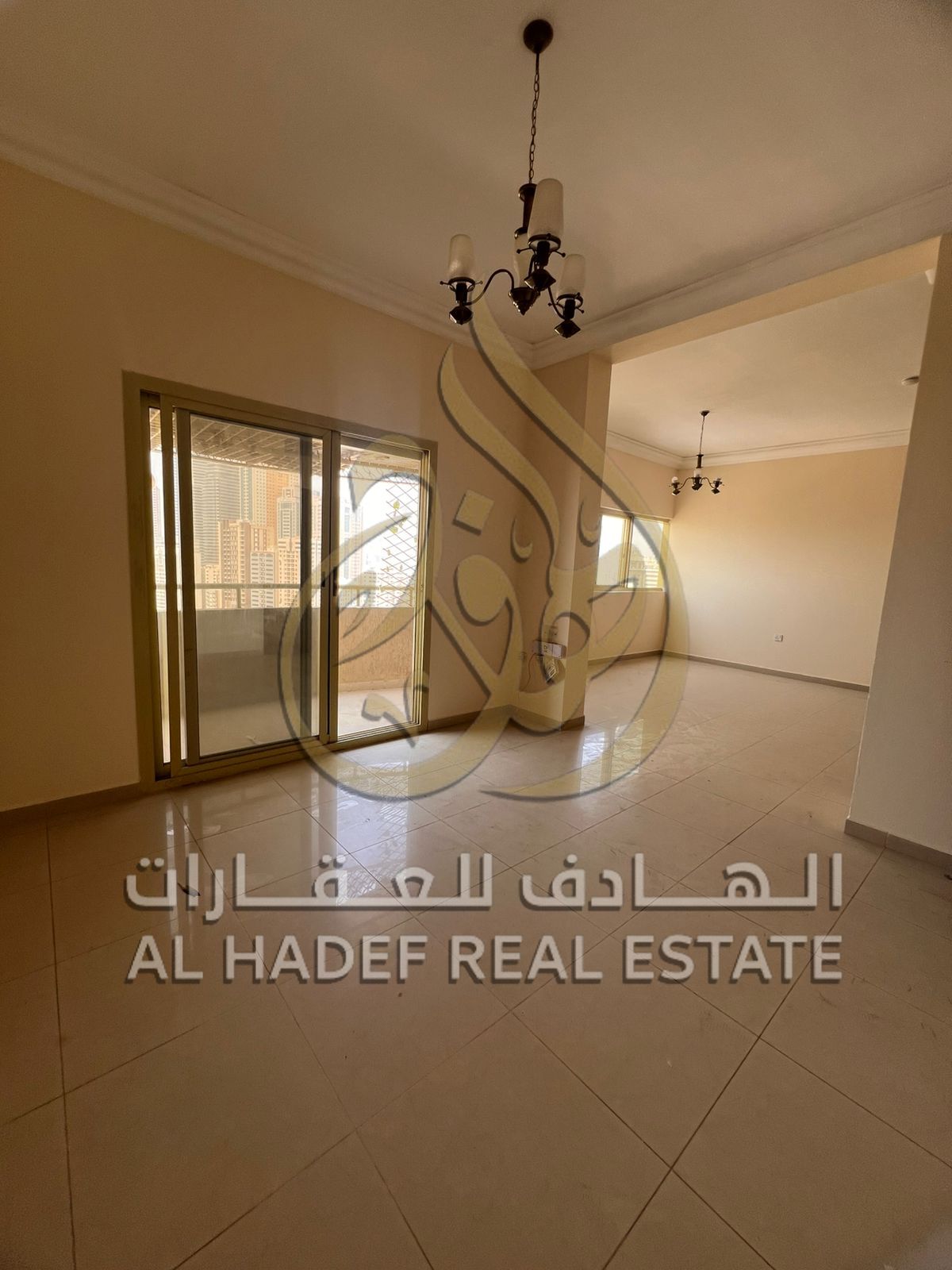 3 rooms and a hall, large area in the heart of Al Majaz 3