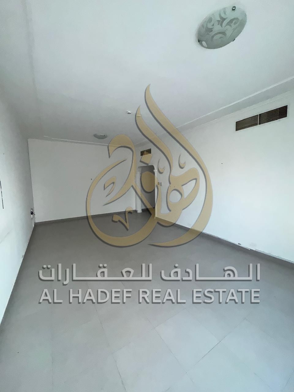 Two-bedroom apartment with a living room and balcony in Sharjah, Al Majaz 2 area, close to all services.