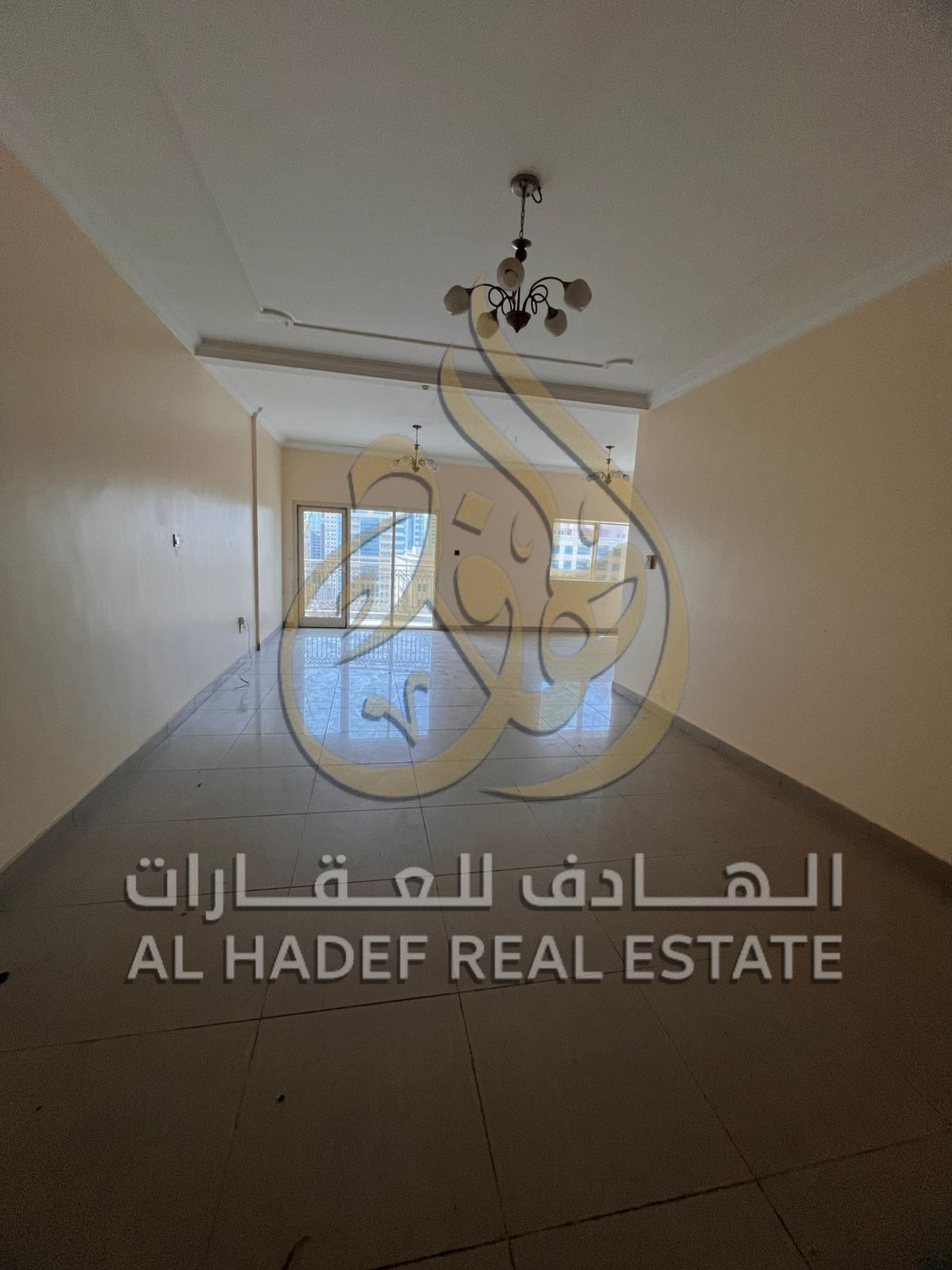 A spacious three-bedroom apartment with a living room, located near Al Nahda Park in Sharjah. Excellent apartment size.