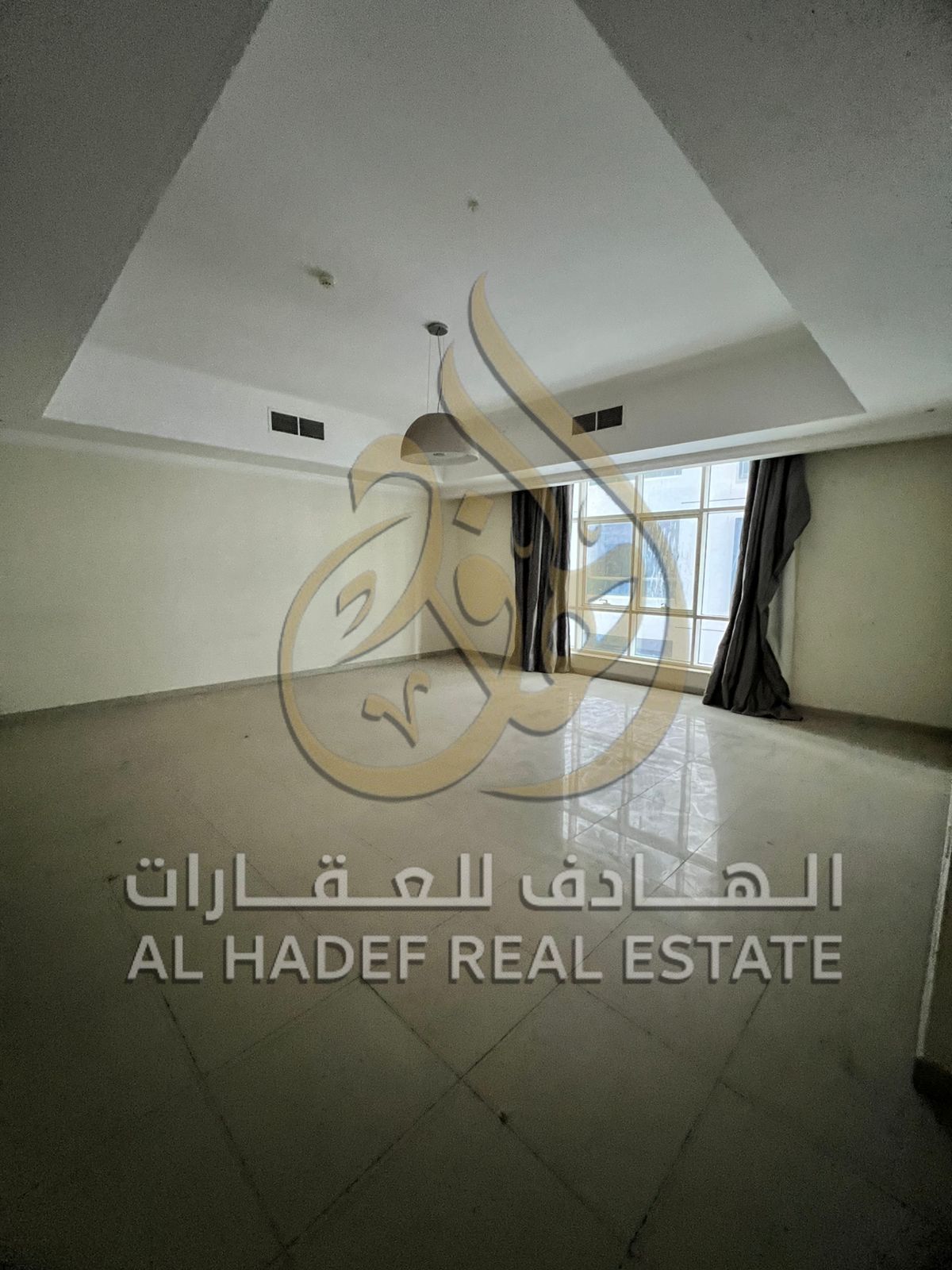 Apartment for annual rent in Sharjah, Al Taawun area, consisting of two bedrooms and a hall, excellent location on the Dubai exit, air conditioning is