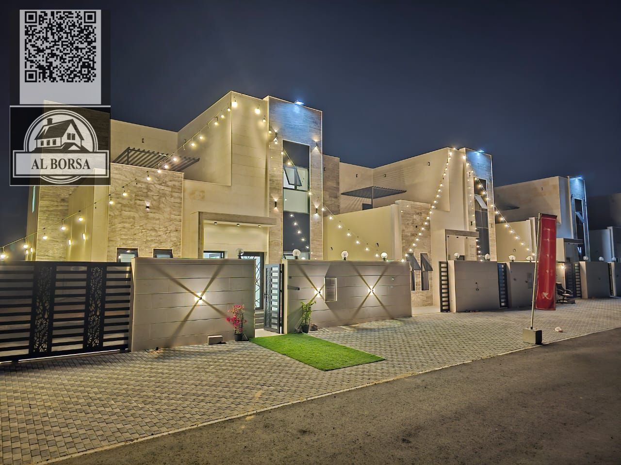 Villa for rent, first occupancy, in Al Zahia, Ajman 4 master bedrooms, living room, majlis, maid's room, built-in wardrobes AED 95,000 final