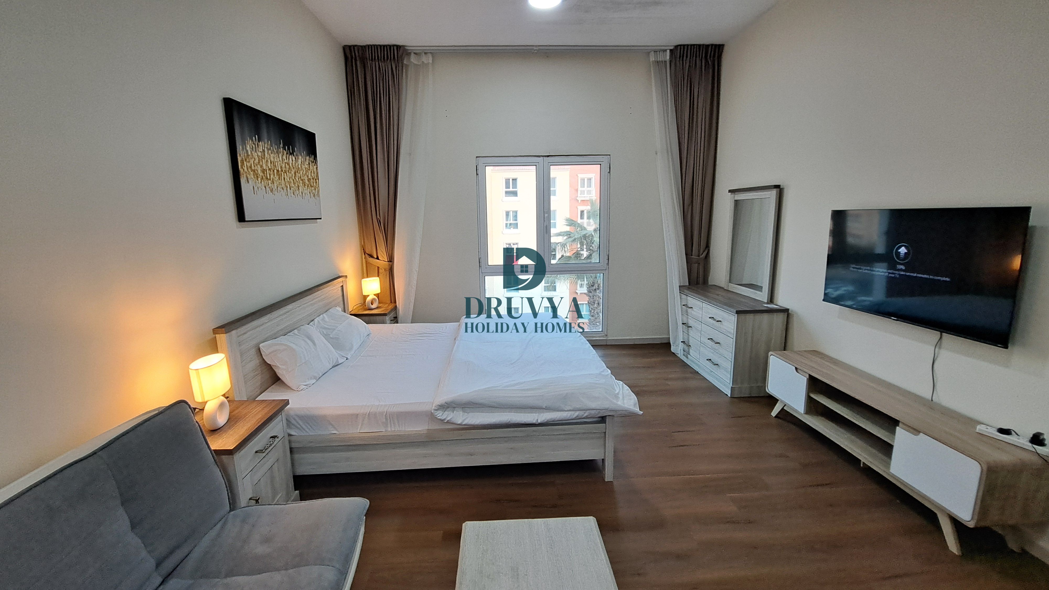 Fully Furnished Studio Near Metro Station Monthly AED 7000/-