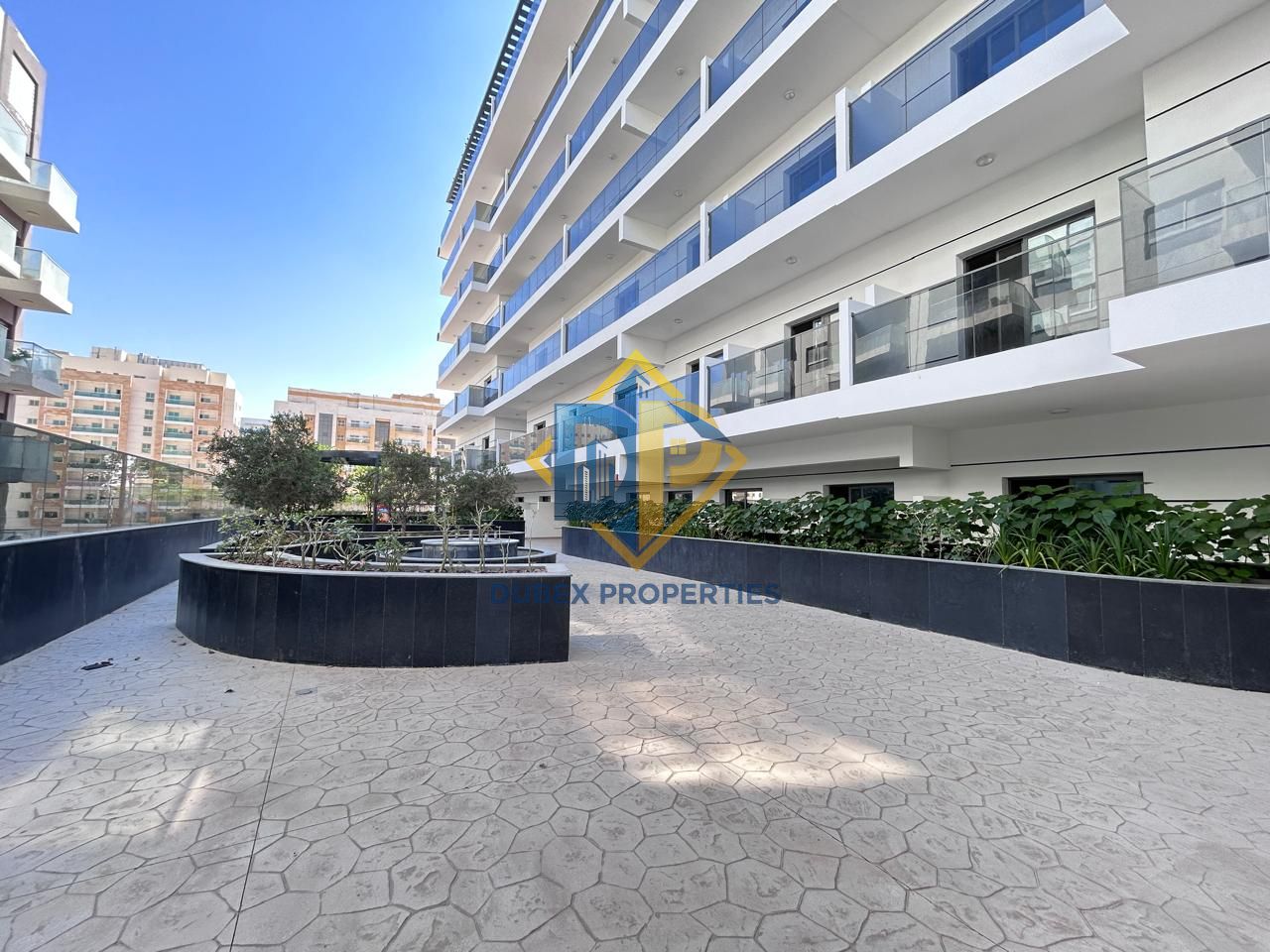 Modern 1-Bedroom Apartment for Rent in Warsan 4 | Spacious Layout | Large Balcony | Closed Kitchen