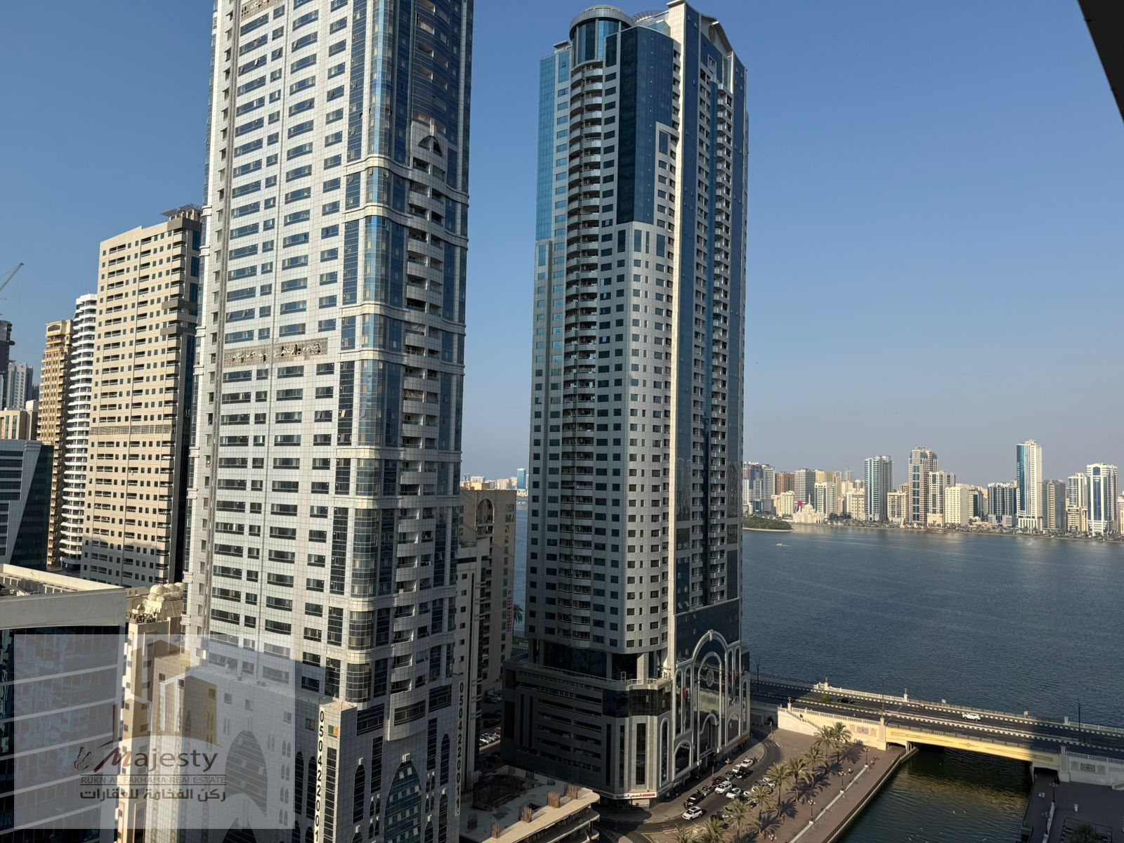 For rent an apartment in the Emirate of Sharjah, specifically in the Al Majaz 3 Al Qasba area