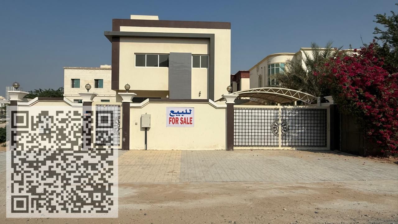 Villa for sale in Ajman, Al Rawda 1 area, at a very attractive price, brand new, first occupant.