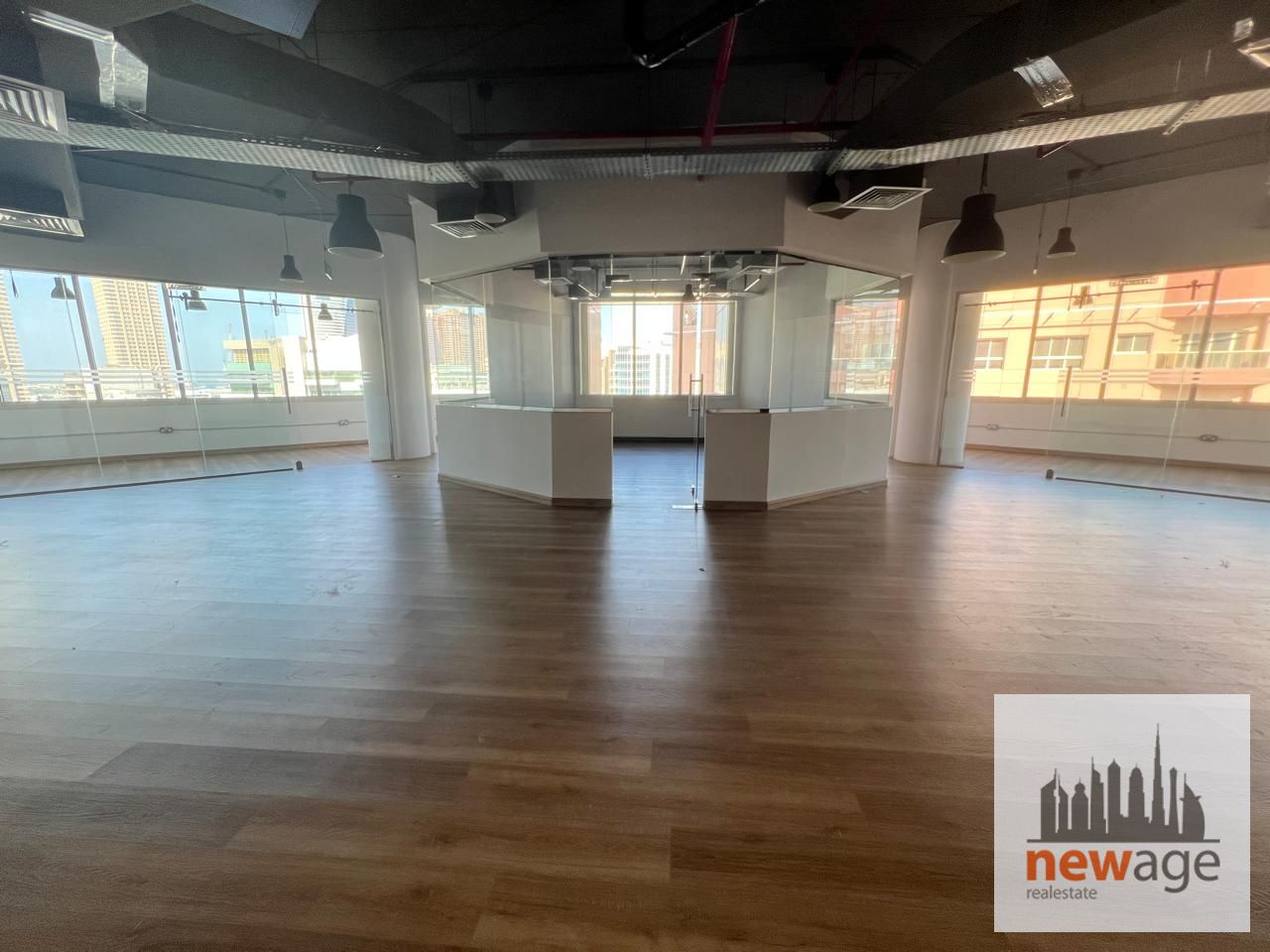 Fitted Office with 4 Glass Cabins For Rent