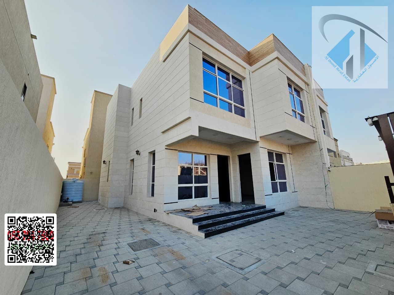 A once-in-a-lifetime opportunity to own a villa opposite the mosque, behind Sheikh Mohammed Bin Zayed Road. Fully stone facade with a very large yard.