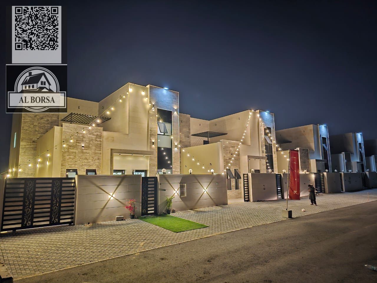 Villa for rent in Al Zahia, first occupancy, 4 master bedrooms, living room, majlis, maid's room, built-in wardrobes