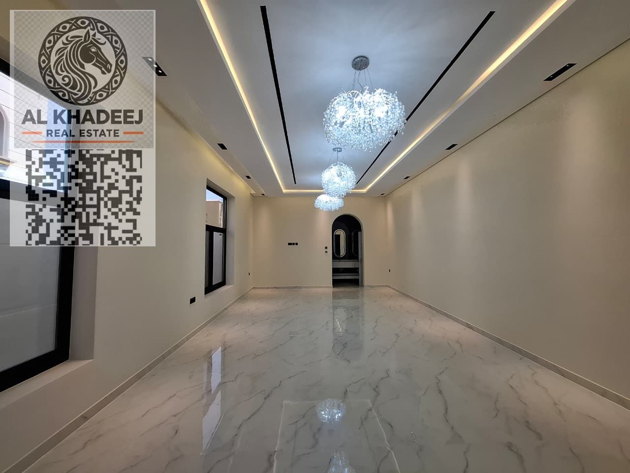 Luxury villa for rent in Al Rawda 2, Ajman – brand new, high-end finishing, full stone exterior, 7 master bedrooms, 10 bathrooms, 2 majlis, large kitc