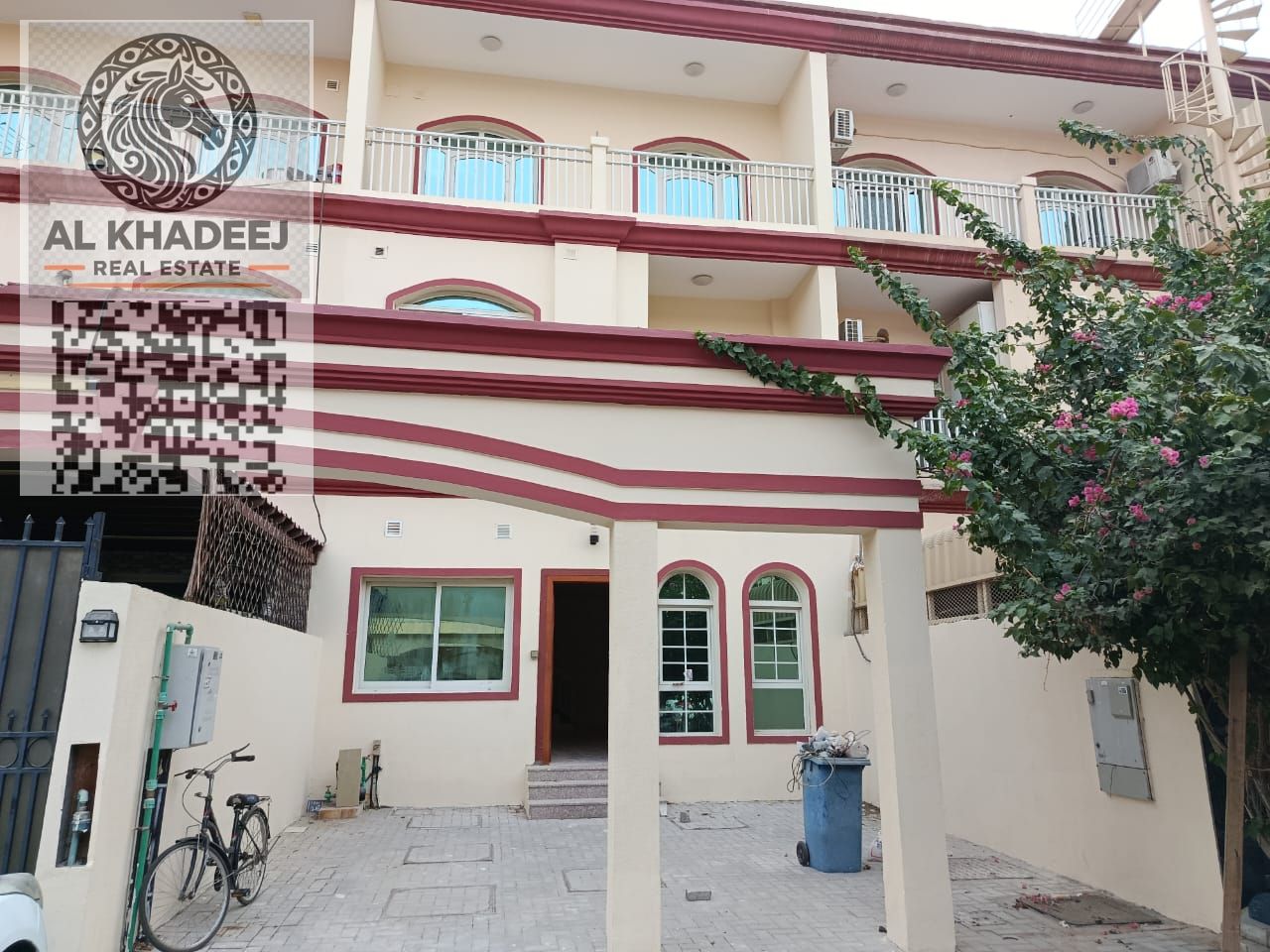 4BR townhouse in Al Zahia – big hall, balcony, central A/C – AED 60K yearly