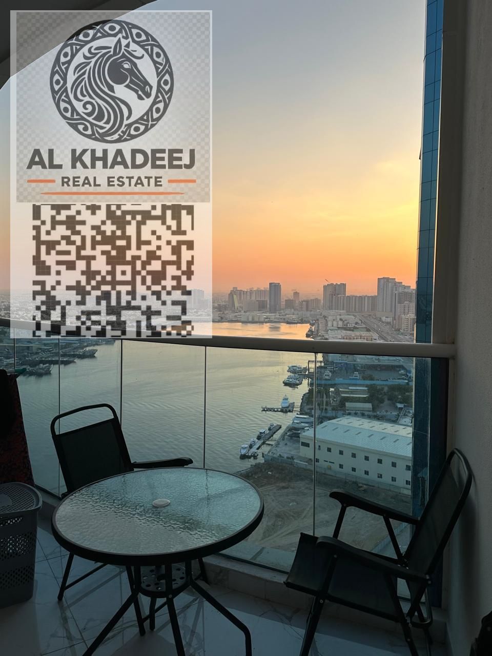 Great offers for annual rent in Al Waha Towers, two bedrooms and a hall with a maid's room, with a panoramic view, a gym and a swimming pool.