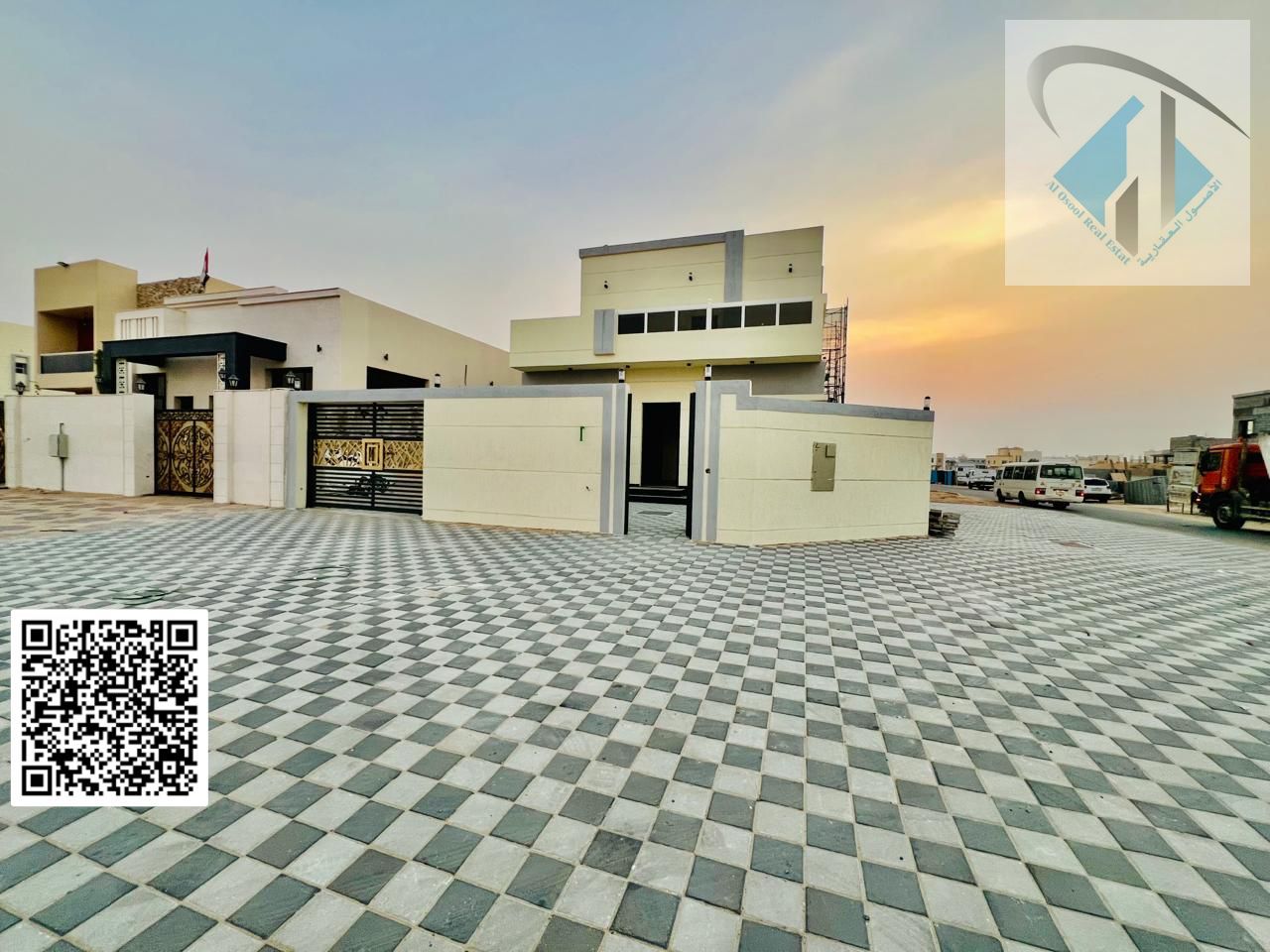 Villa for sale directly from the owner at a bargain price and without a down payment. A modern villa near the mosque, one of the most luxurious villas