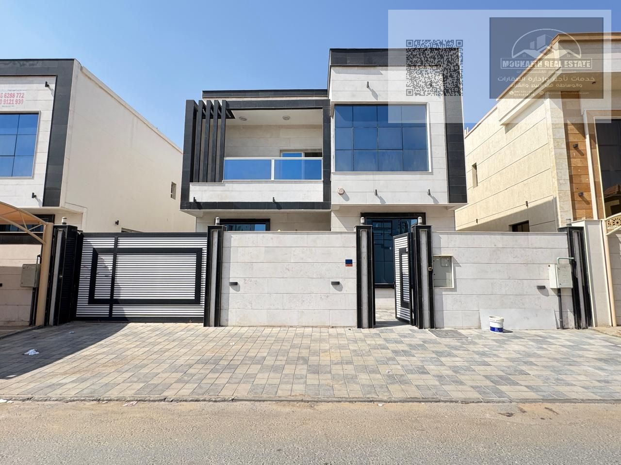 Luxury villa for rent in Al Yasmin – spacious, 5 bedrooms, majlis, and high-end finishes. Final rent AED 100,000