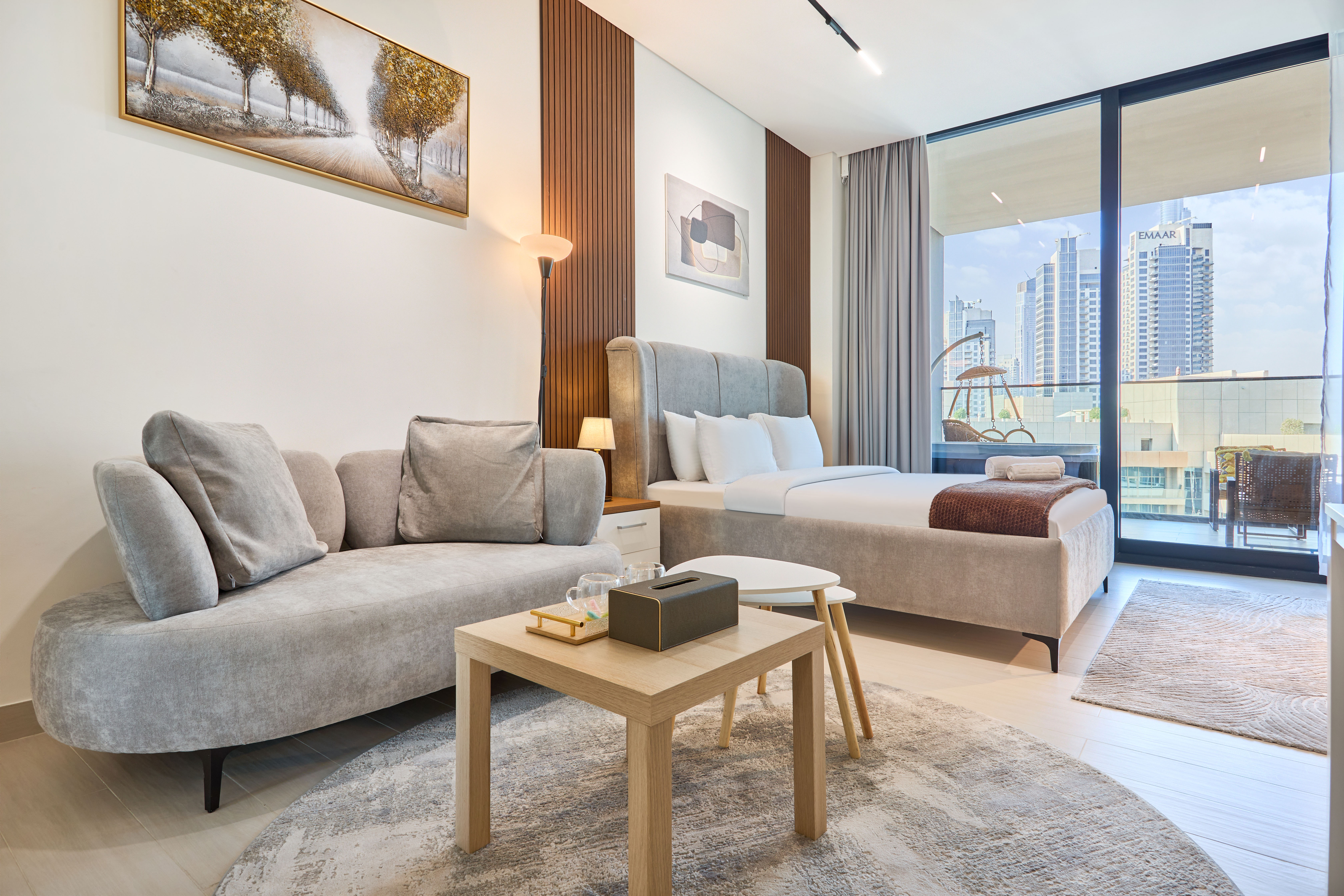 Fully furnished Studio with private Jacuzzi