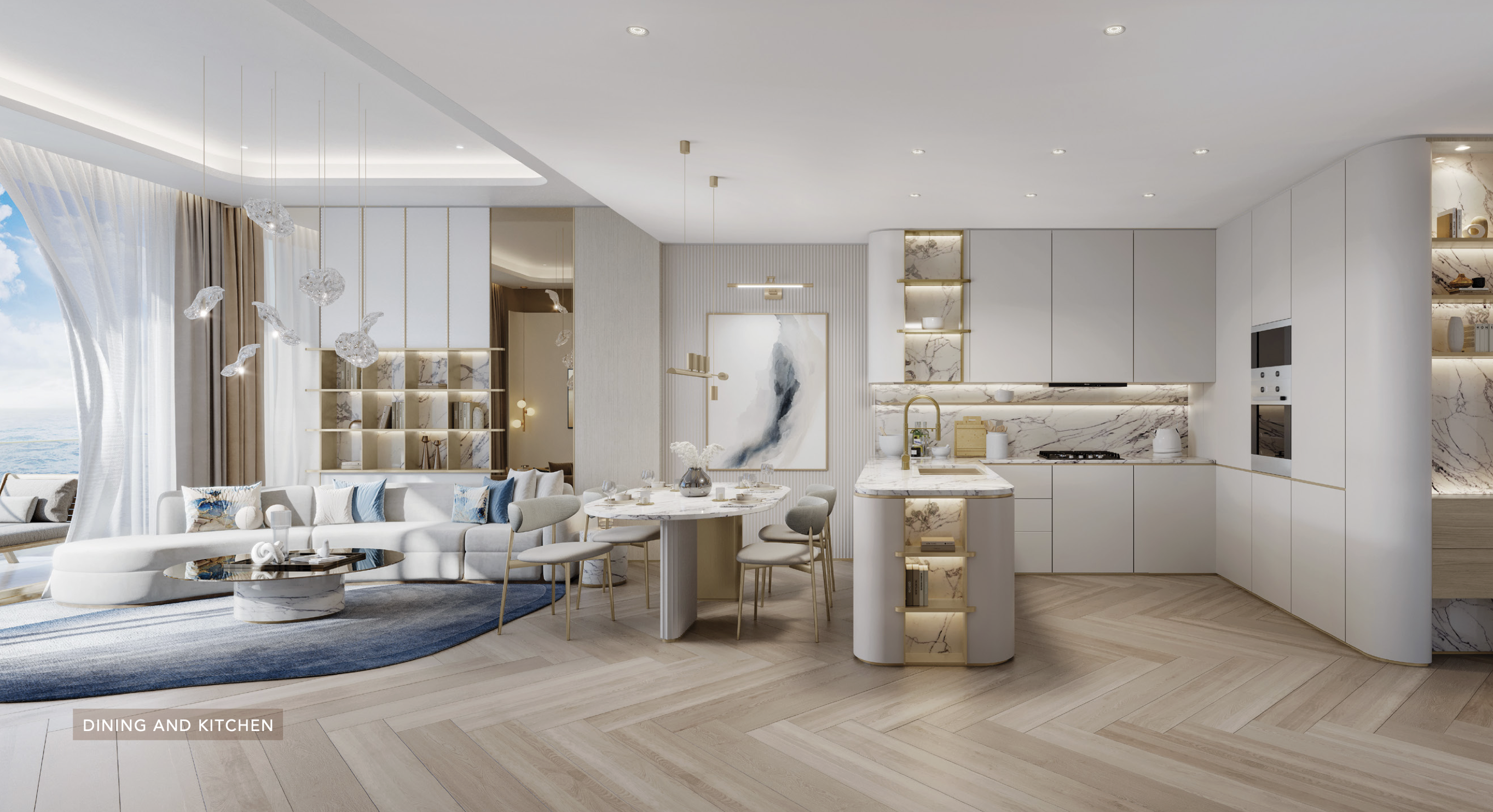 Luxury 1 bedroom close the Marina and mall