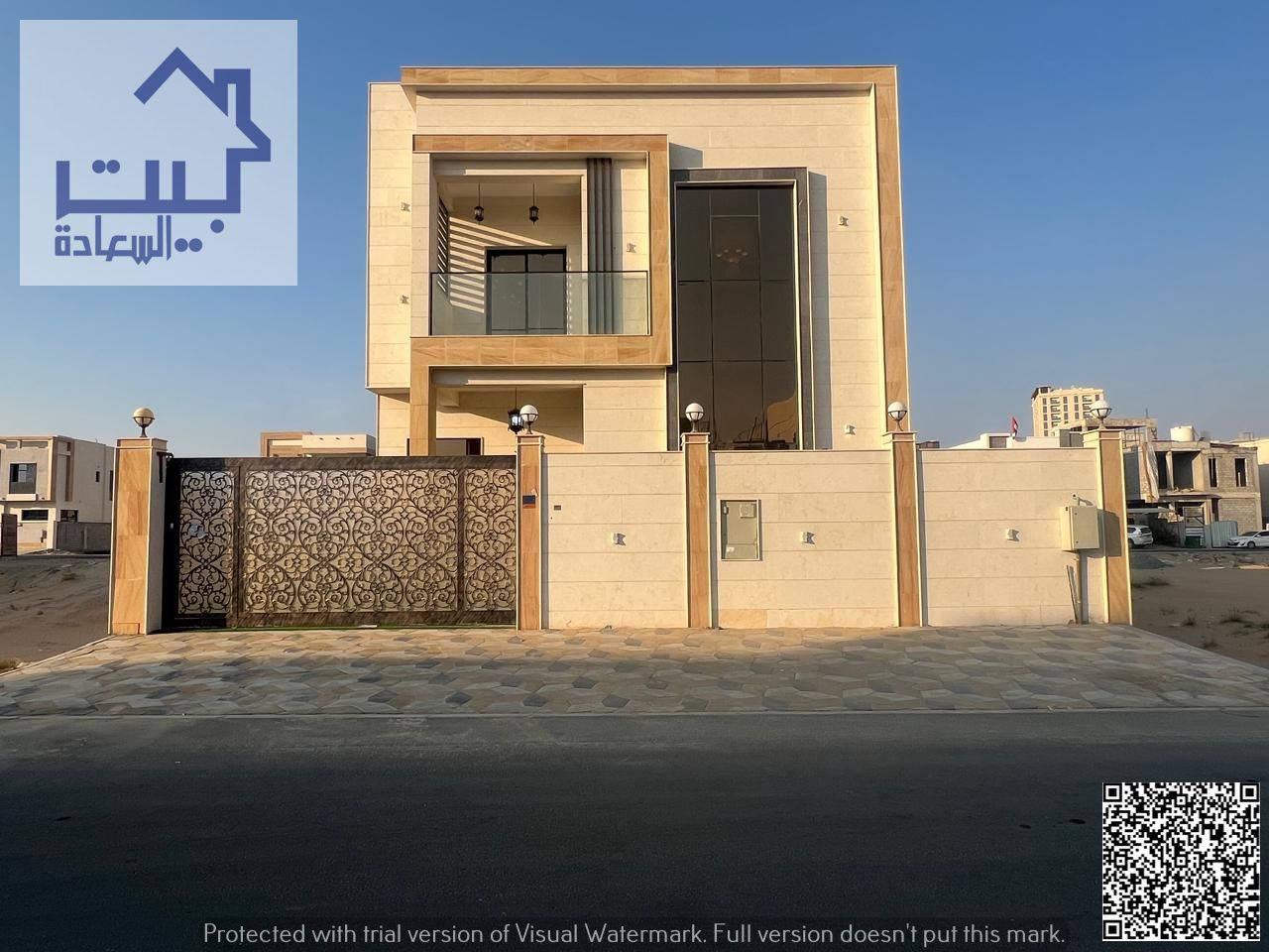 Villa for rent in prime Al Yasmin area , featuring elegant design and ideal spaces . Excellent location near all services , with negotiable price
