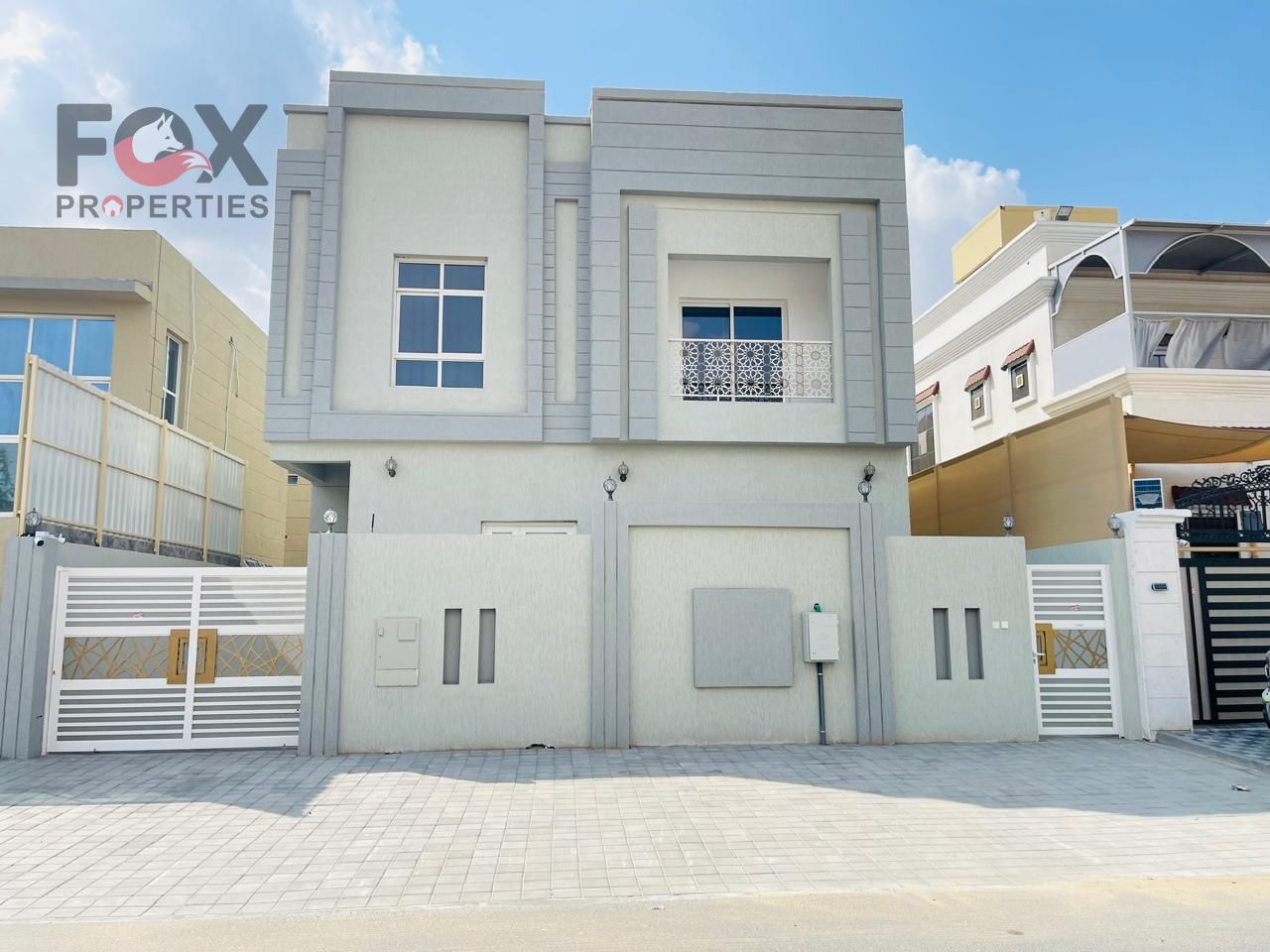A 5-bedroom villa for annual rent in Al Zahia Ajman for only AED 90,000 with 4 payments, offering premium living in a prime location close to services