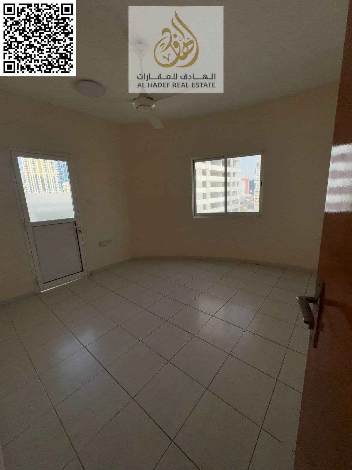 Two bedrooms, separate living room with balcony, 2 bathrooms, large area in Al Naeema 1, Ajman