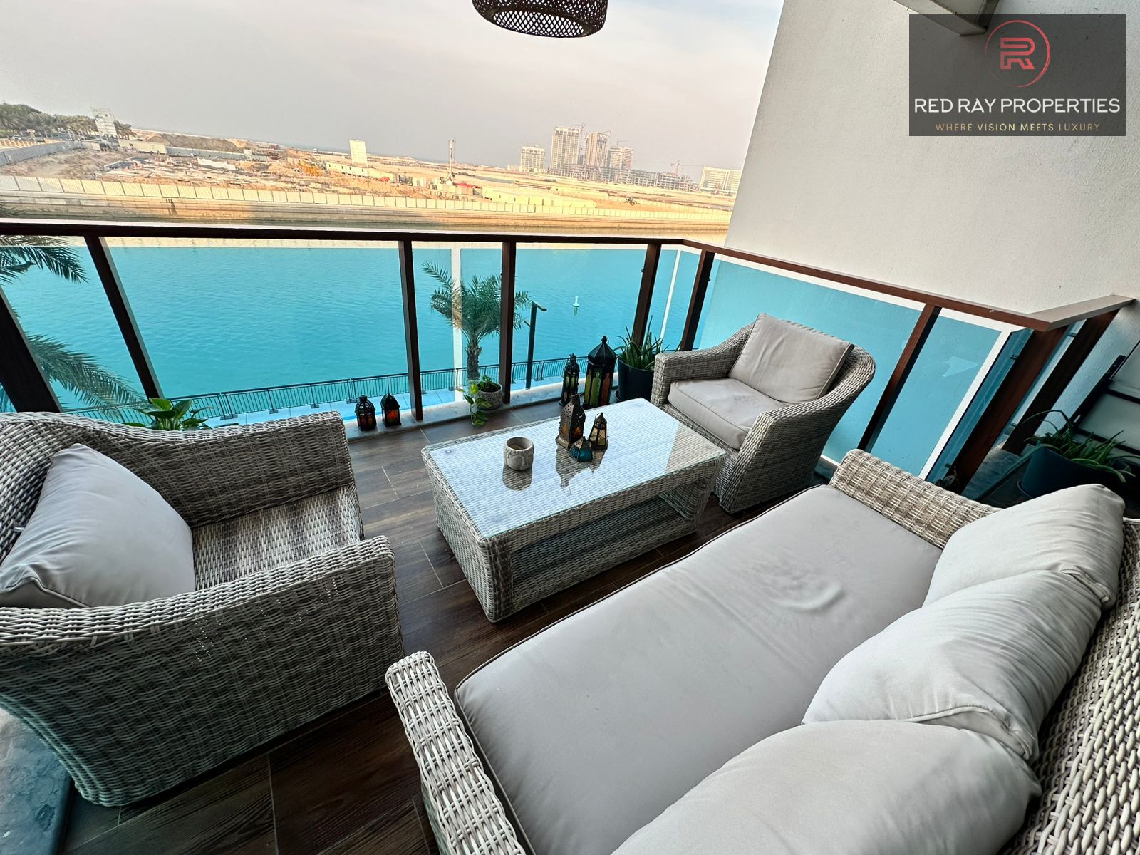 Luxury 2BR duplex Furnished Apartment SEA VIEW in mina al arab