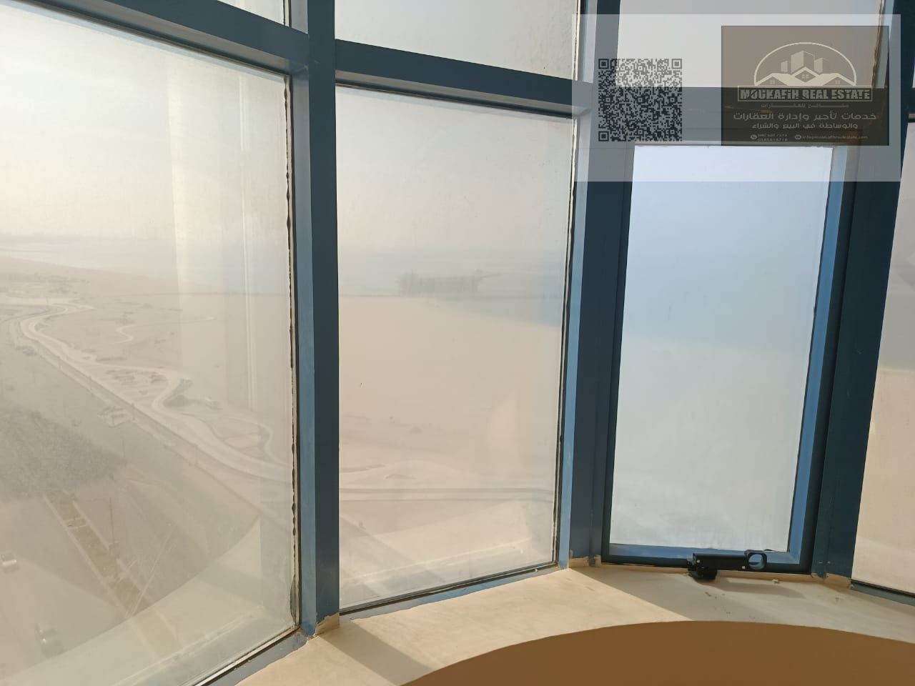 For rent: 3-bedroom apartment with a living room in Marina 1 building – Ajman Corniche. Spacious area, prime location close to all services.