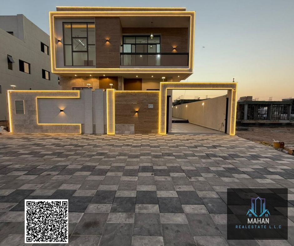 Brand New Villa for Sale – Helio 2, Ajman Location: Helio 2, Ajman Land Area: 3,014 sq. ft | Built-up Area: 4,150 sq. ft
