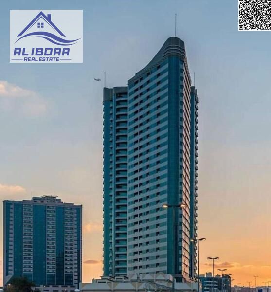 For Sale – 2 Bedroom Apartment + Hall in Konkor Tower, Ajman Apartment Details: Area: 1,600 sq. ft View: Open view of the city and cree