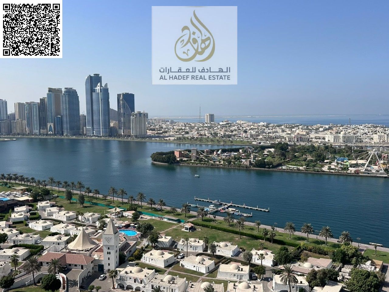 Duplex Apartment for Sale – Al Firasah Tower View: Open overlooking Khalid Lagoon Area: Approximately 4,375 sq ft Asking Price: AED 1,850,000 Parking