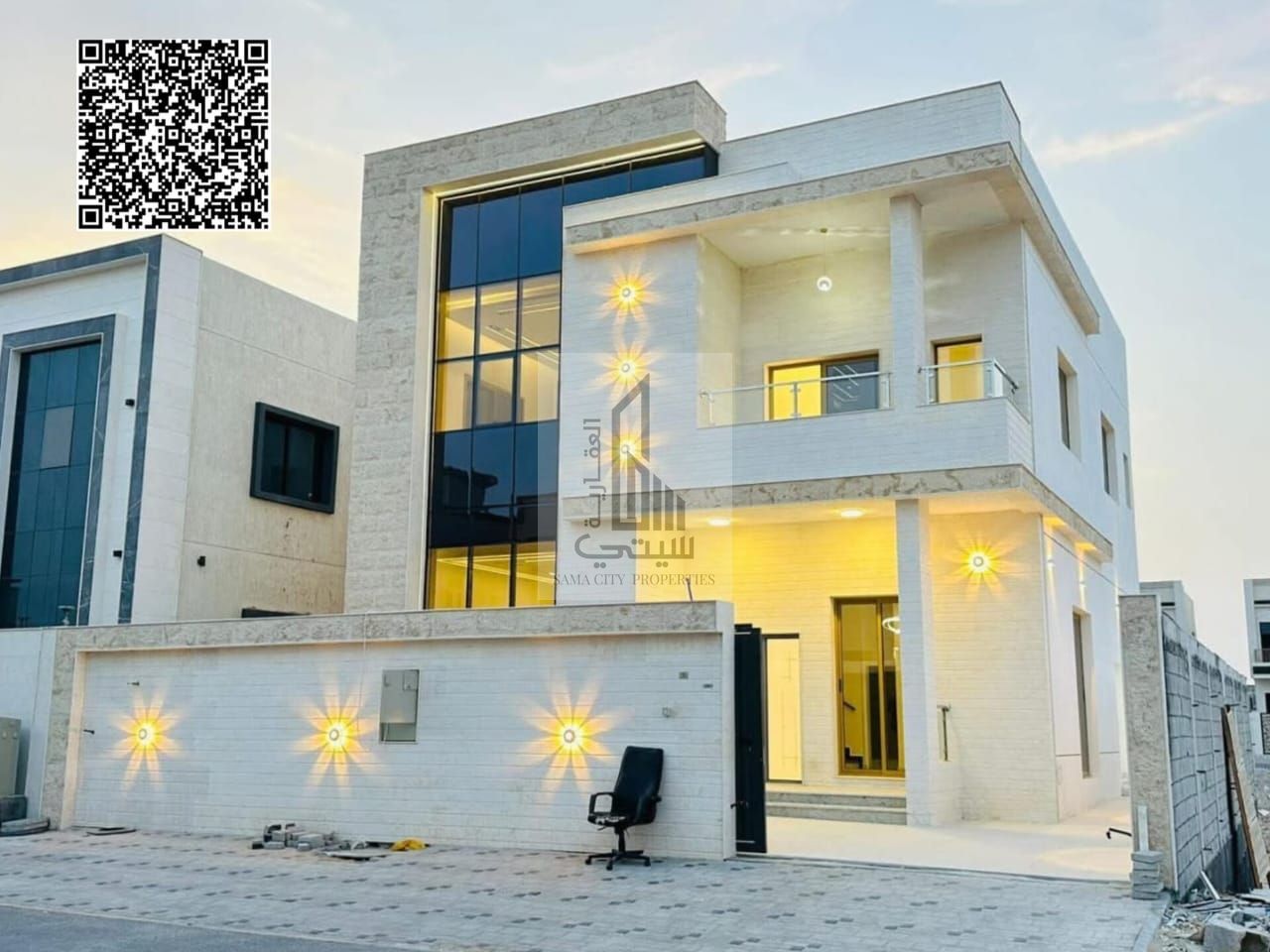 A luxurious two-story villa with a rooftop terrace and a spacious yard, featuring four master bedrooms with high-end, personalized finishes.