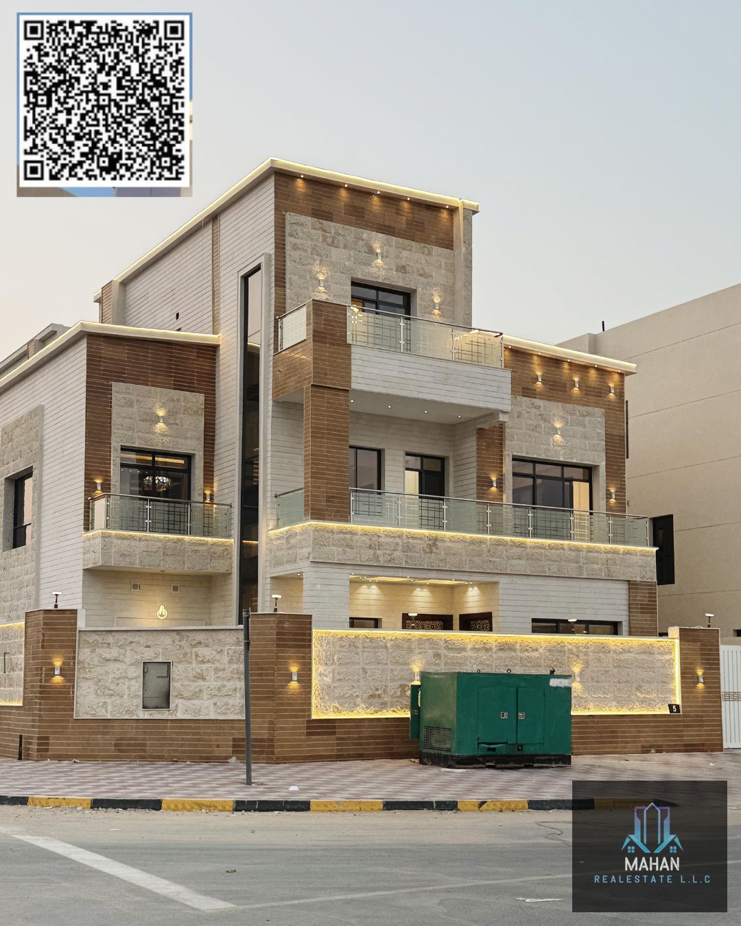 6 bedroom villa majlis hall with roof land 4250 square feet bulit 4000 square feet