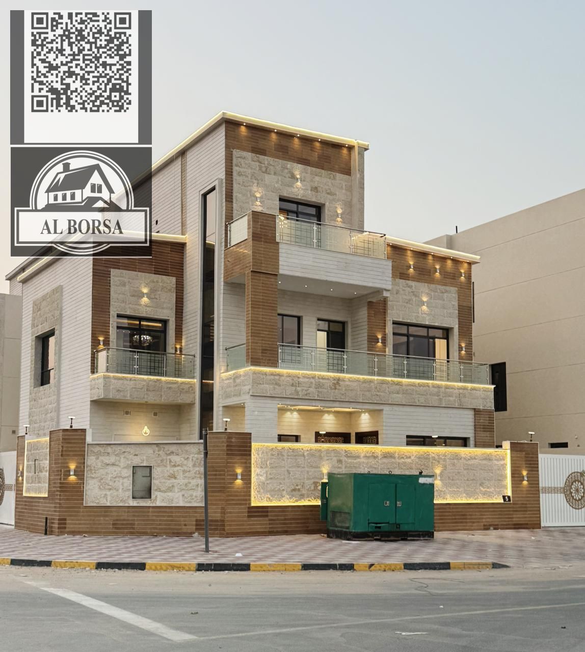 Villa for sale , freehold for all nationalities, excellent location on an asphalt street