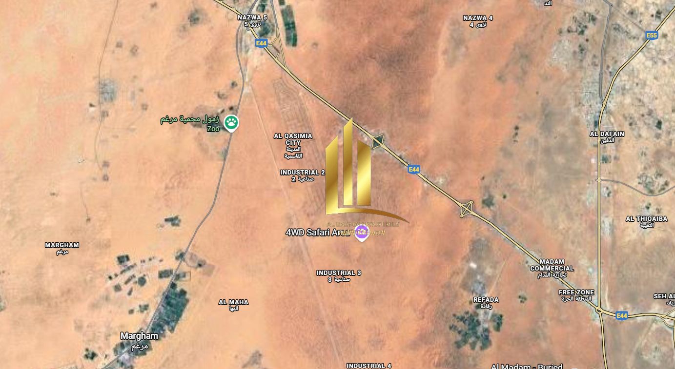 Industrial land for sale in Al Qasimia Industrial Area – Al Madam An excellent opportunity to own industrial land at a very competitive price in an a