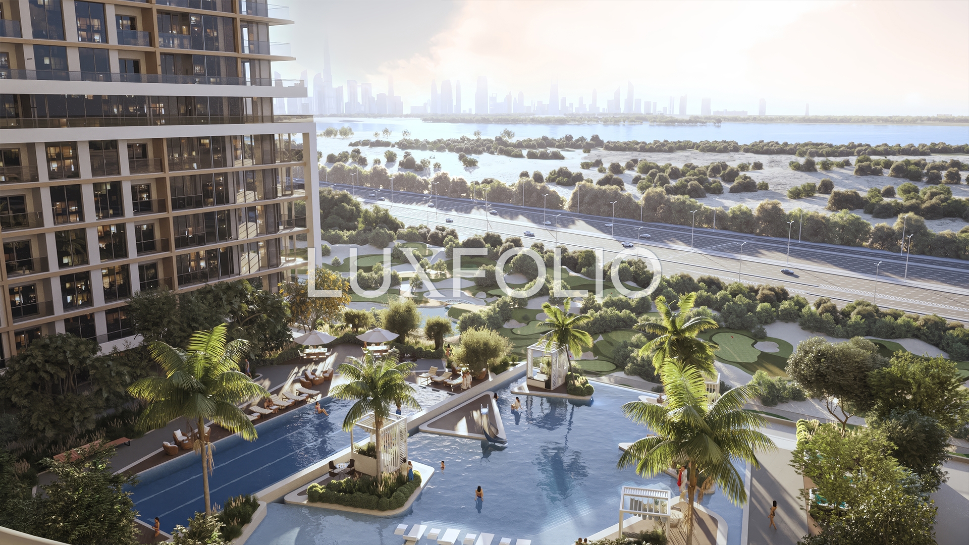 Downtown & Ras Alkhor View | High Floor | Balcony