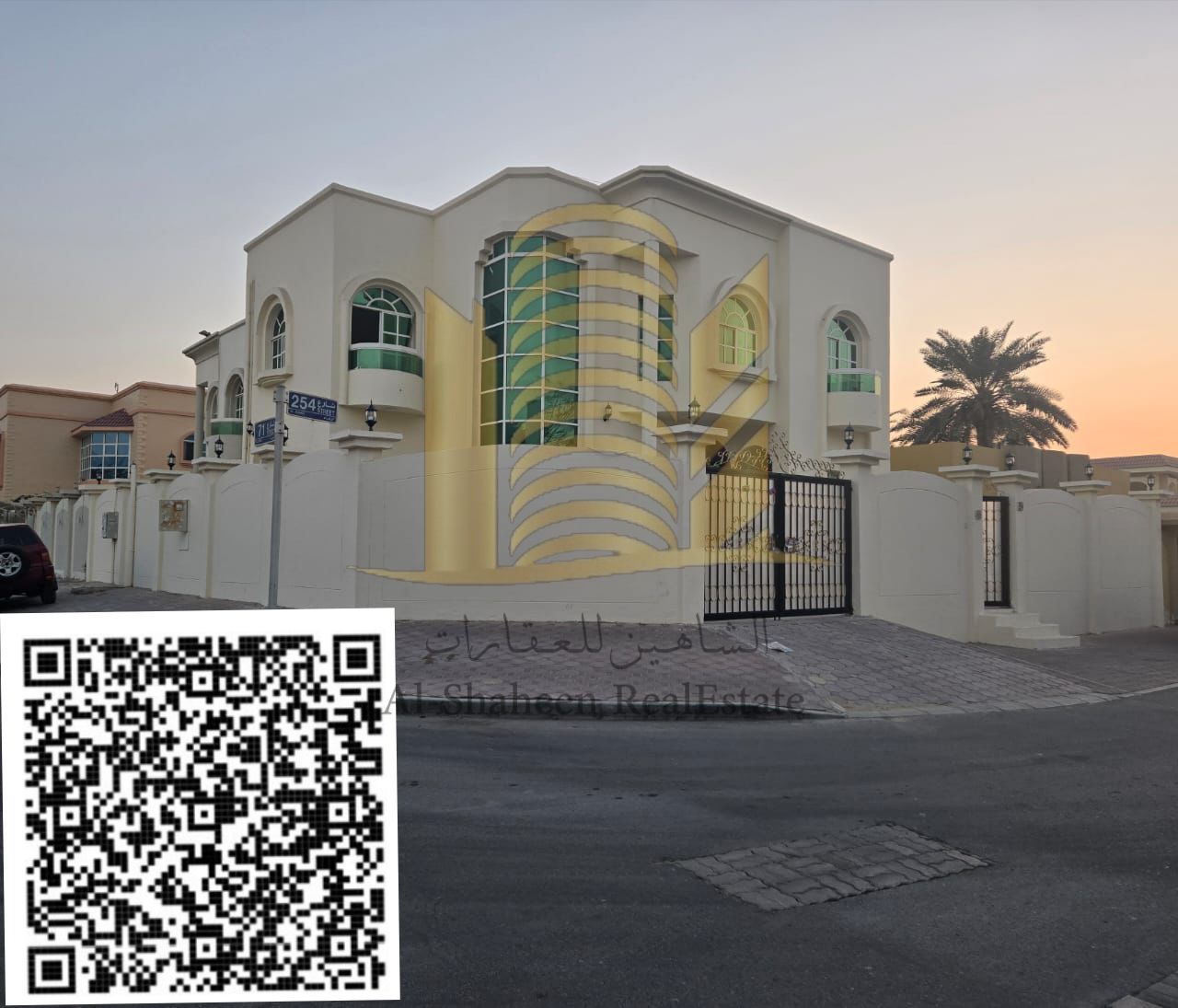 Villa for rent (ground floor + first floor) in Al Rawda 3, Ajman 5 bedrooms, living room, majlis, 5 bathrooms, kitchen with air conditioning Annual rent: AED 105,000 Excellent location The villa is ready to move into. Contact us