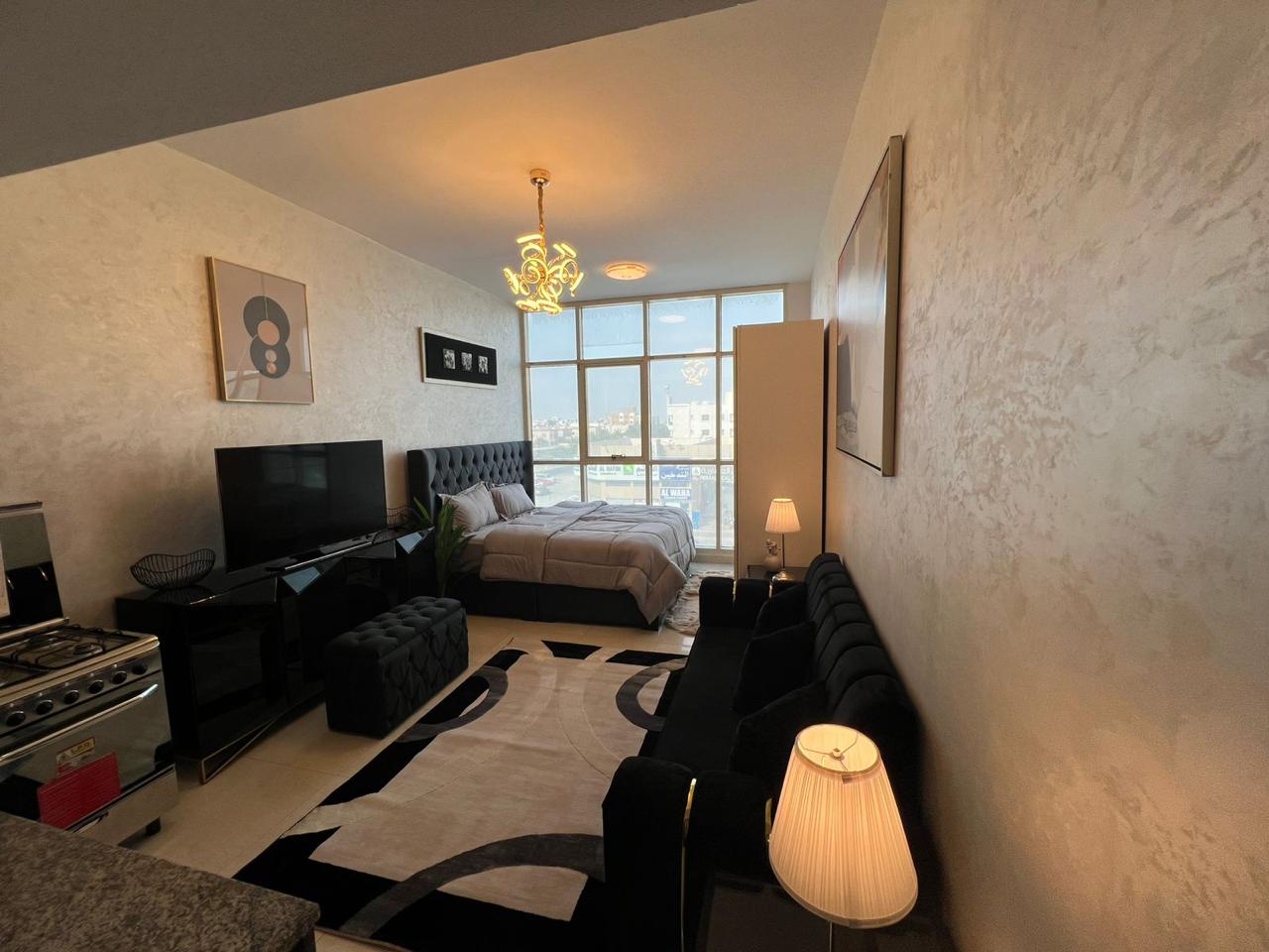 Furnished studio apartment in Al Rawda 2 area, Ajman, first occupancy