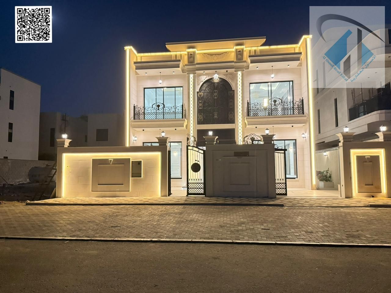 Villa for sale, fully furnished with air conditioning, 100% bank financing available.