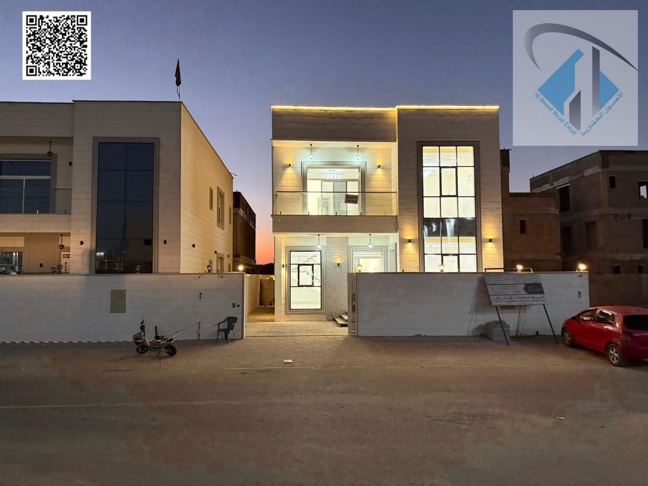 Villa for sale, including registration, ownership fees, electricity, water, and air conditioning, at an excellent price, negotiable.