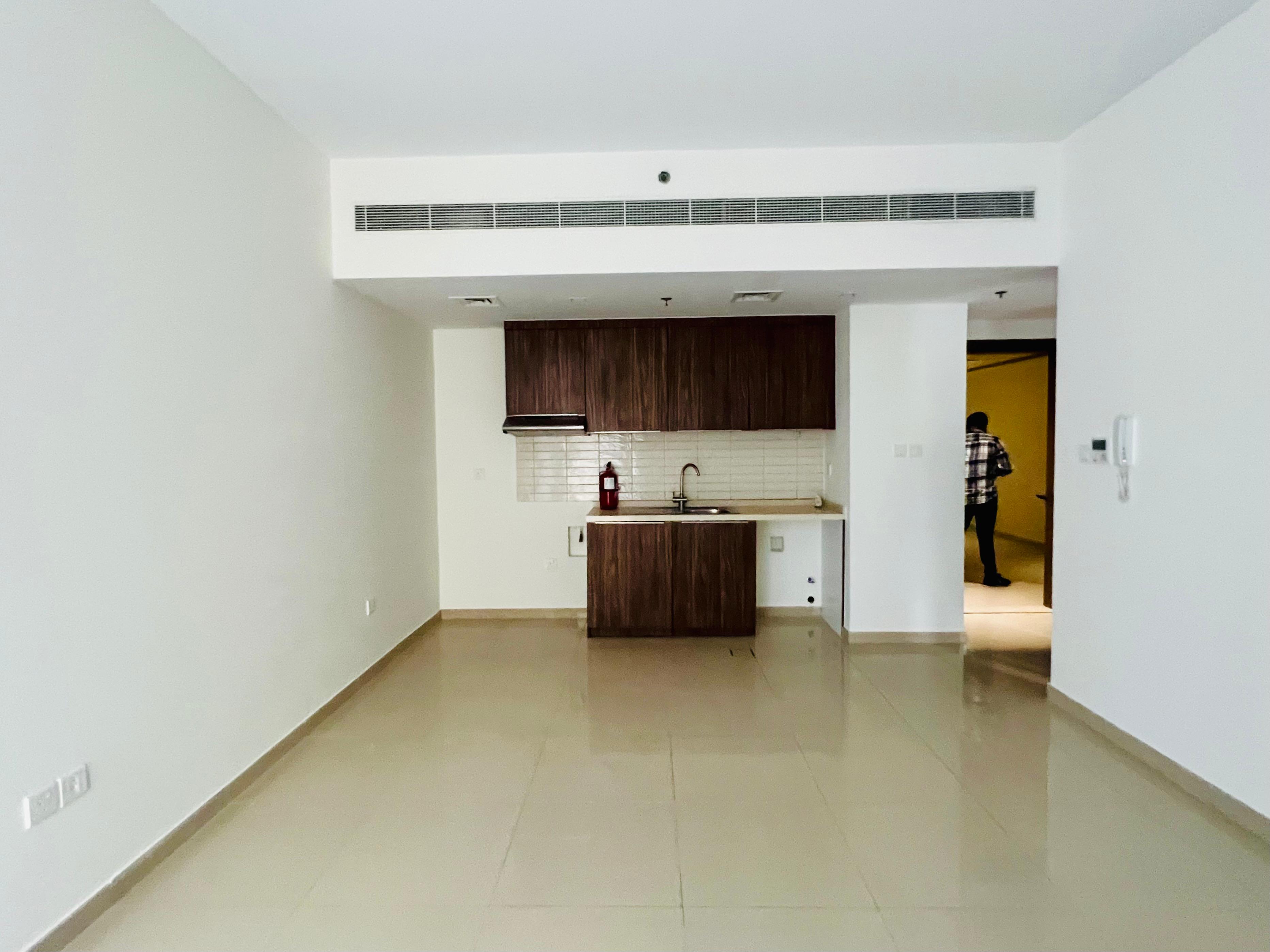 Brand new 1bhk with pool and gym and kids play area parking free price 57k