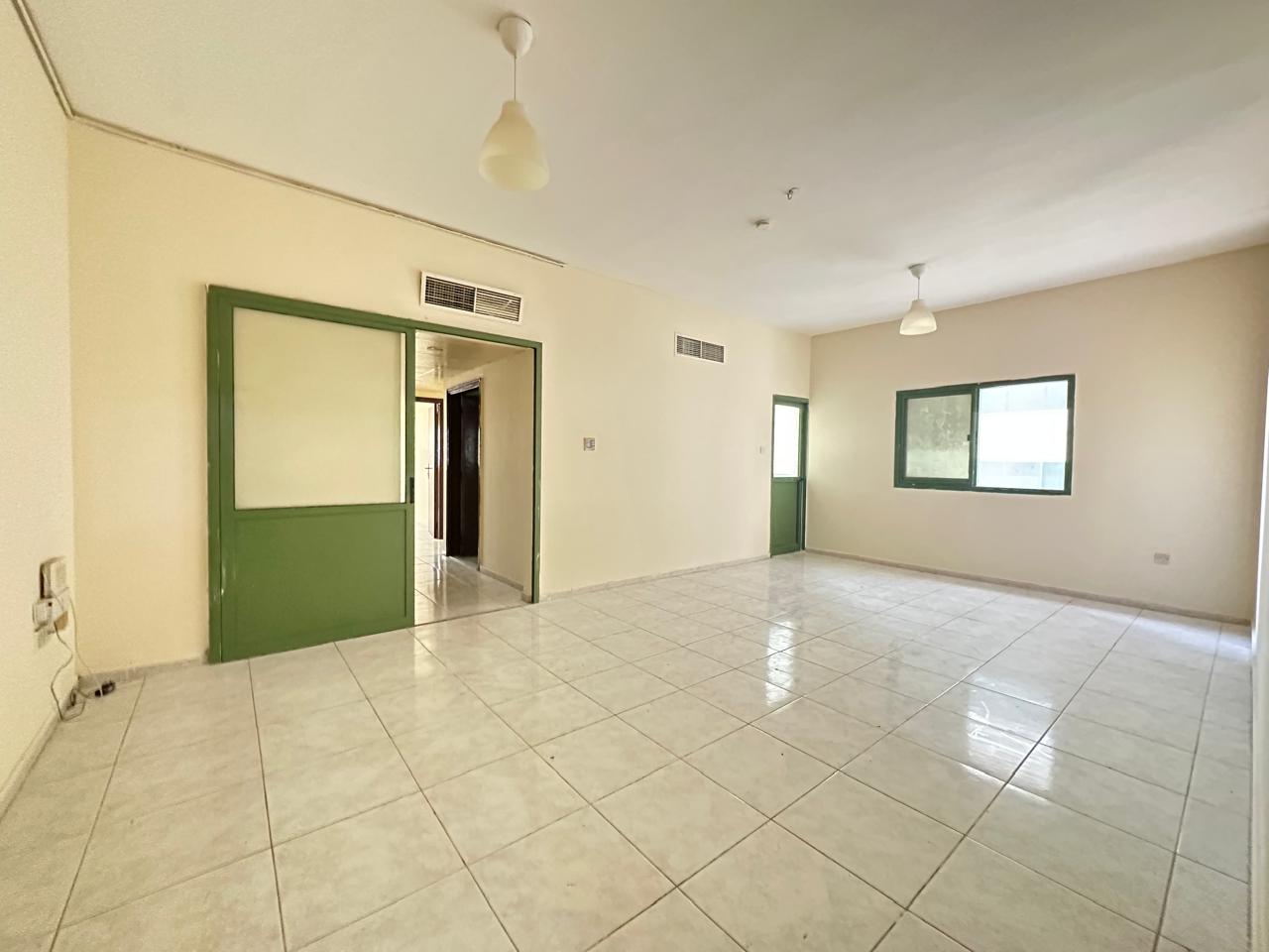 HOT OFFER !FULLY SPACIUSE NO DEPOSIT 2BHK CENTRAL AC NEAT AND CLEAN BUILDING ONLY FOR FAMILY JUST 36K IN AL QASIMIA