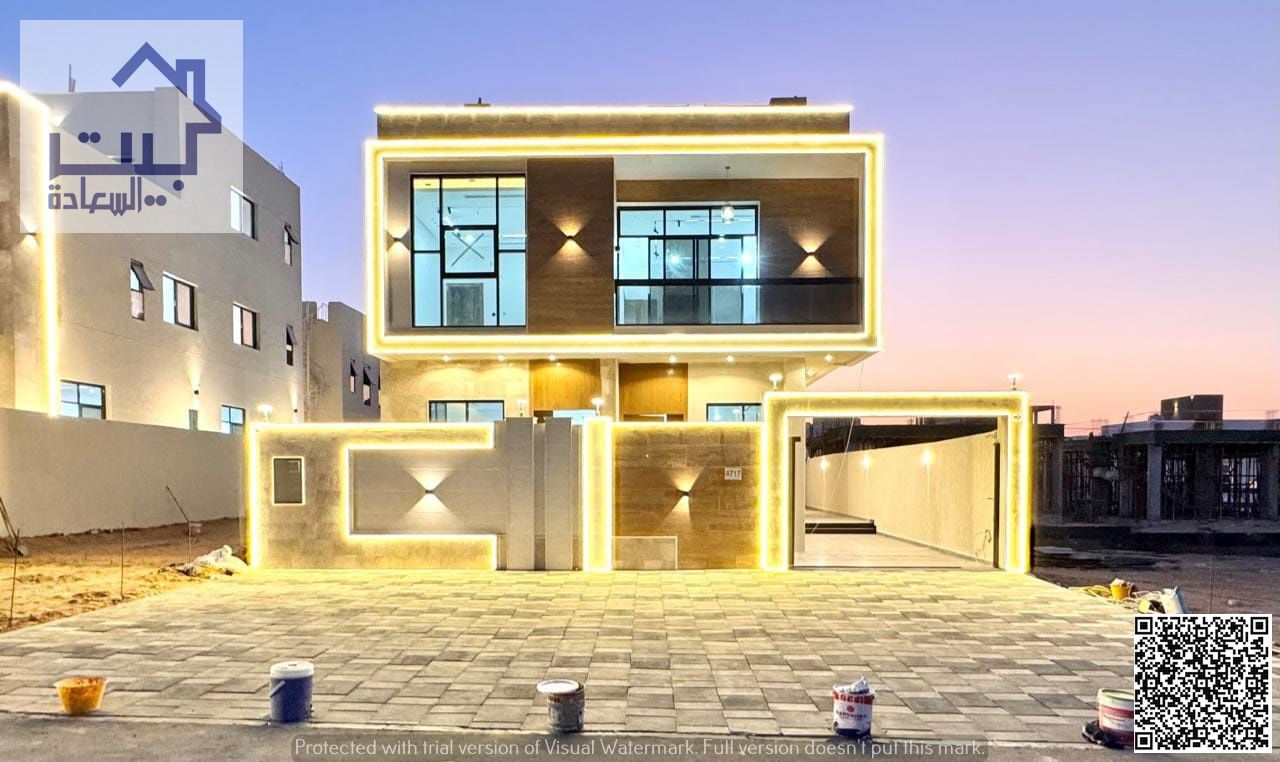 For sale: Modern villa in Al-Haliyo 2 area, ready to move in, including water, electricity, air conditioning, registration and ownership fees, excelle