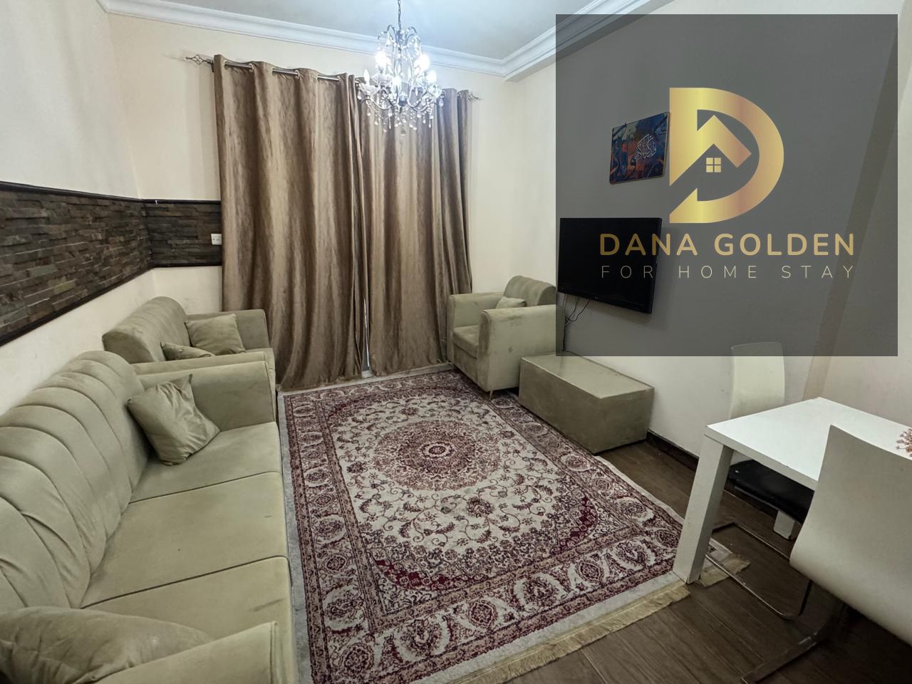 Two bedrooms and a living room / Sea view / Al Taawun, Oriana Tower. Rent is 5800 QAR (including