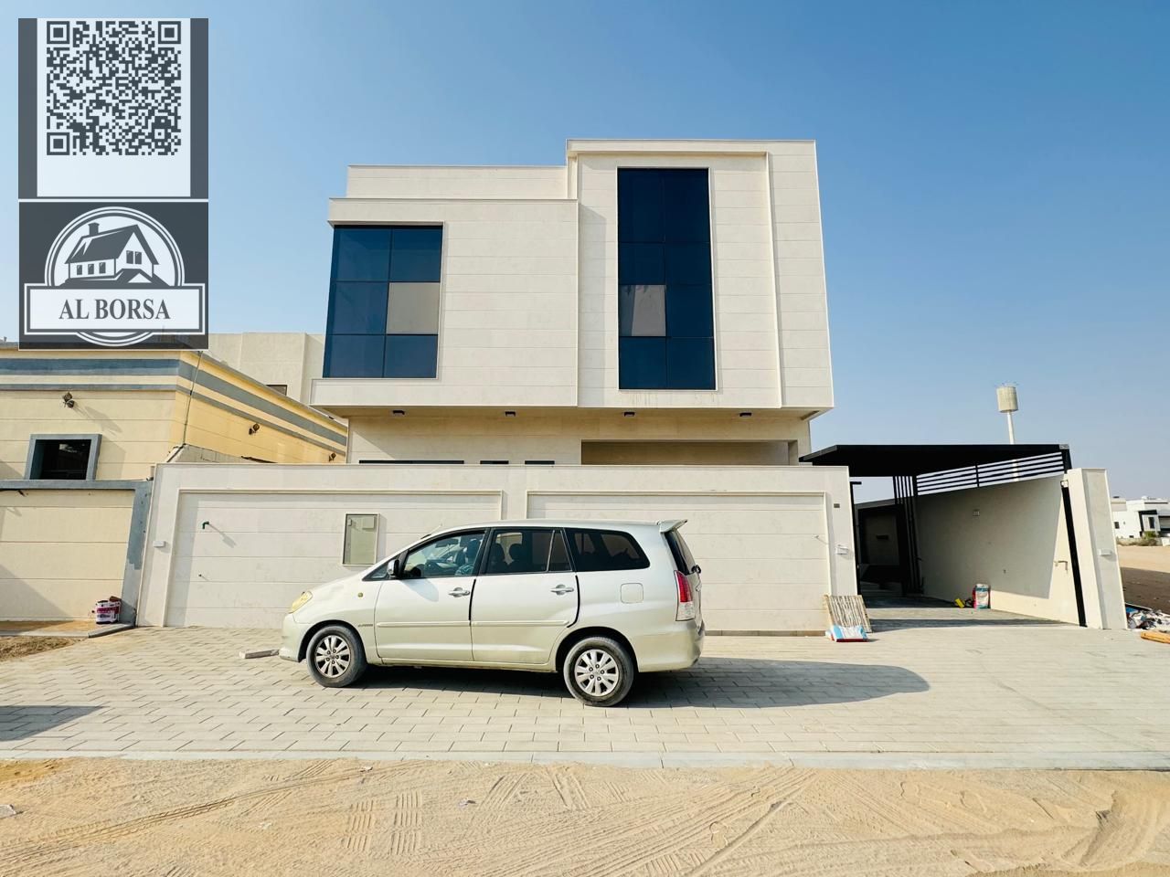For sale in Al Yasmin, a villa with five master bedrooms, a living room, a maid's room, and a spacious kitchen.
