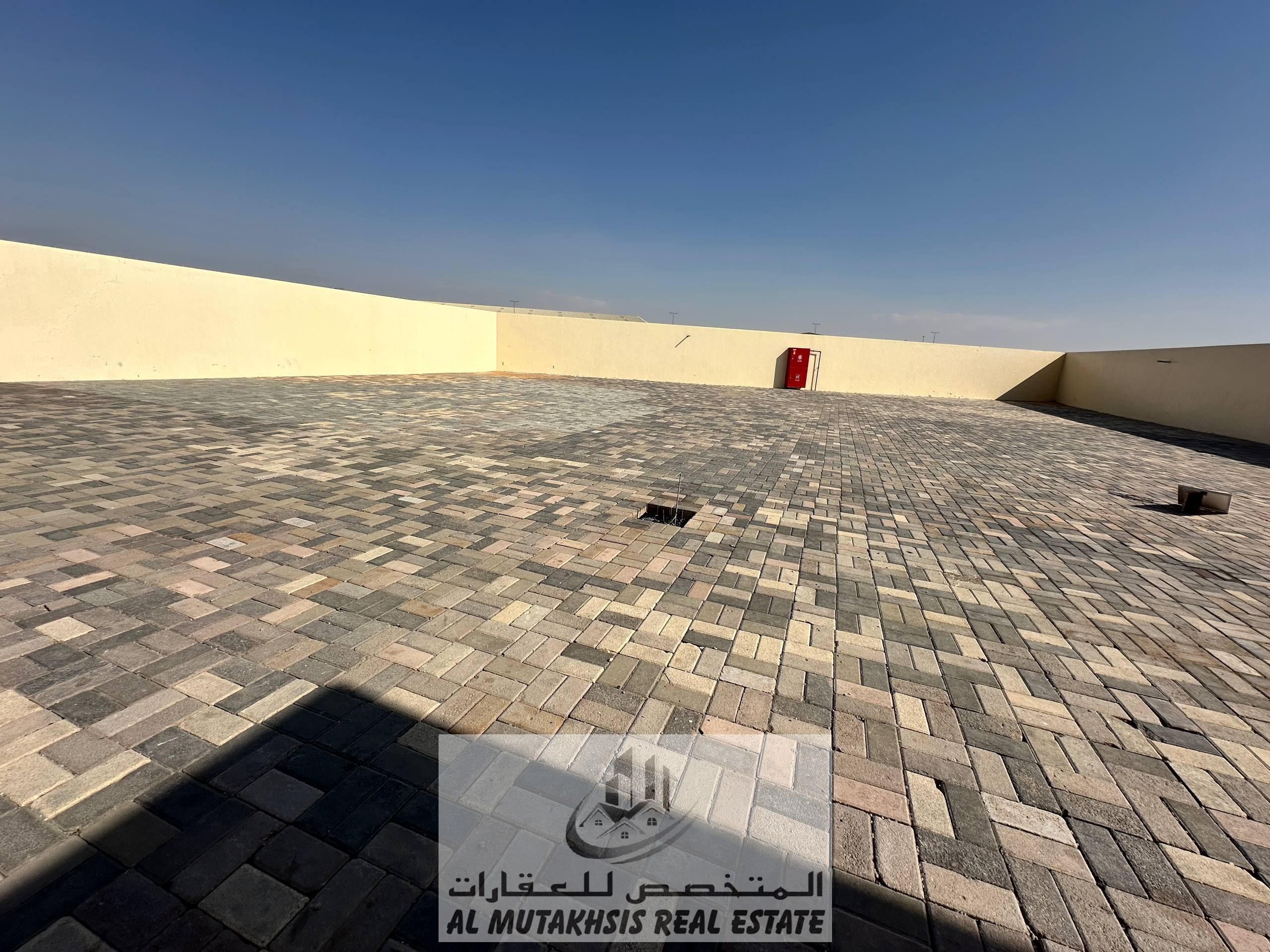 For rent land 12,000 sqft with electricity and interlock in Al-Sajja, prime location