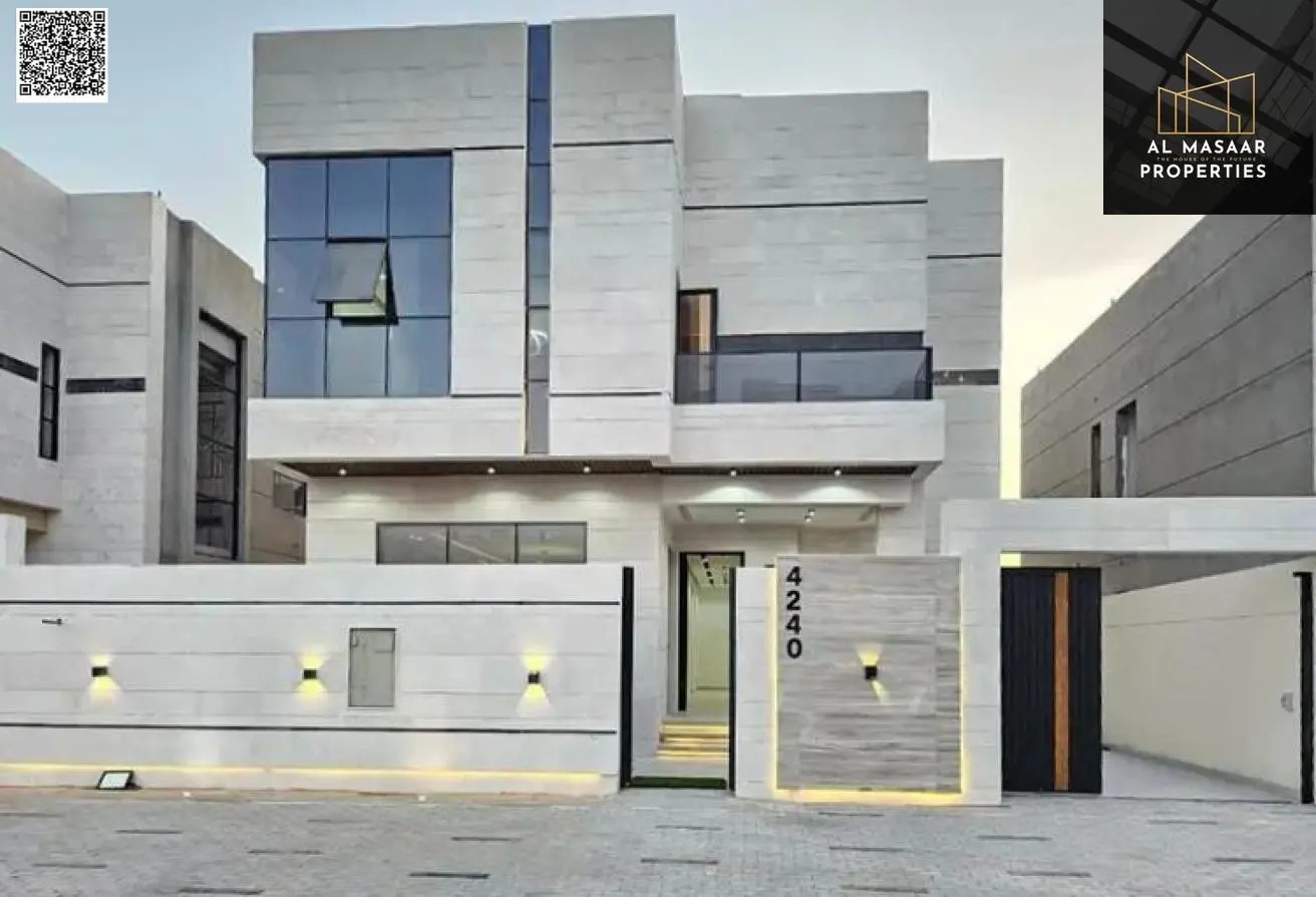 Villa with all registration and ownership fees included, ready to move in, in one of Ajman's most prestigious areas, freehold ownership.