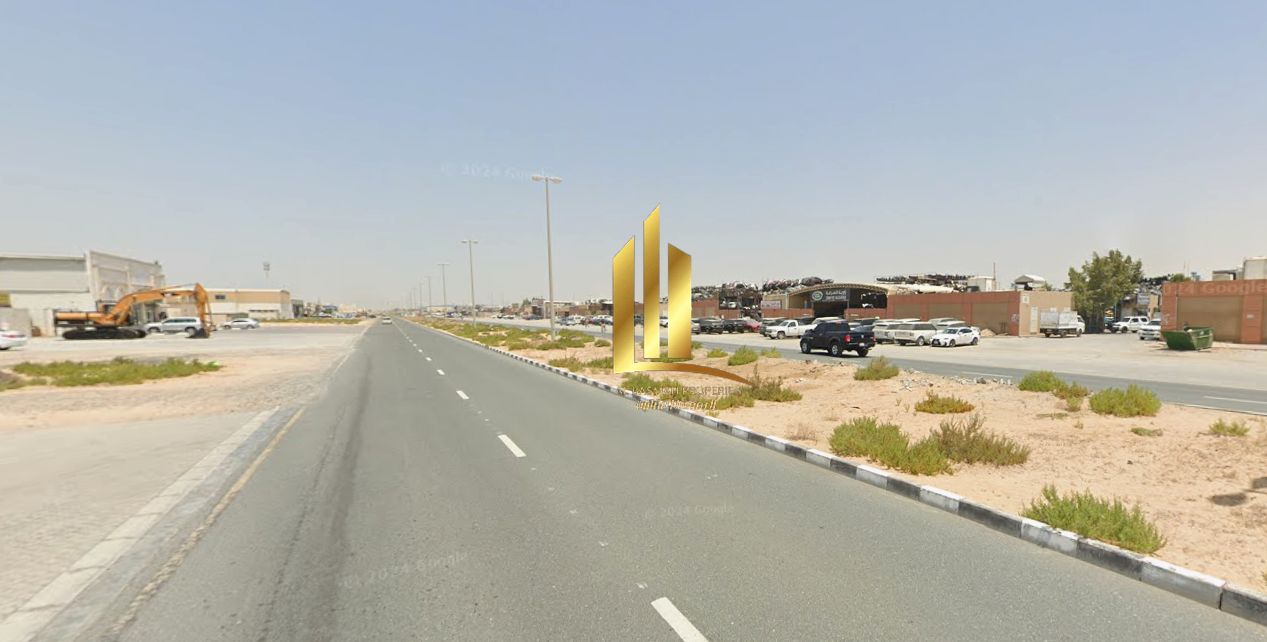 For Sale – Gated Land in Al Sajaa Industrial Area Area: 28,000 sq ft Location: On a main road with a 97-meter frontage