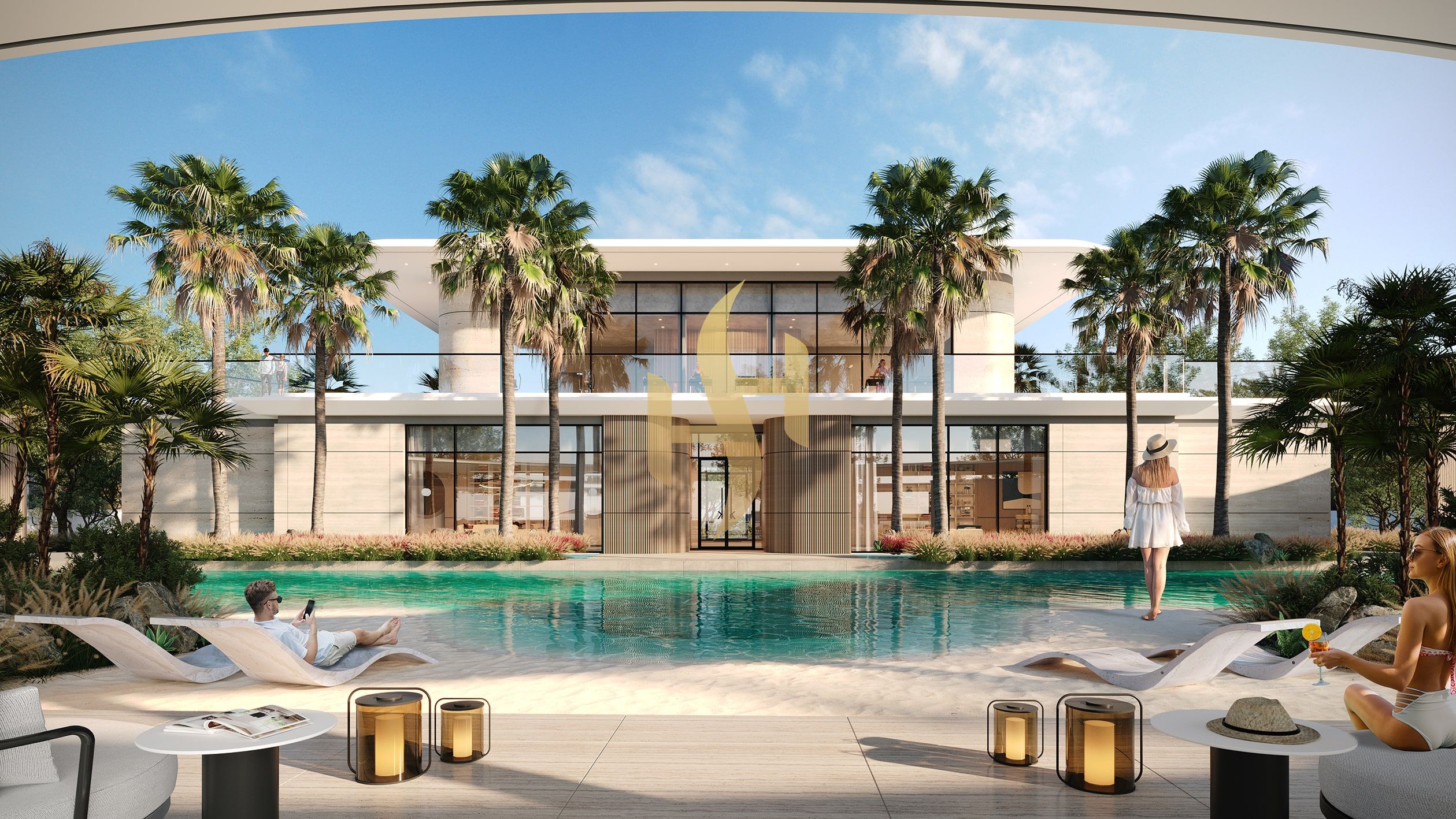 PARTIAL LAGOON VIEW / LANDSCAPE GARDEN / PRIVATE POOL
