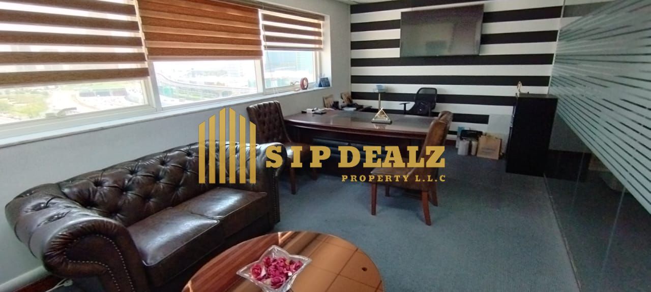 Fully Fitted Partitioned Furnished Office near Metro Station on Sheikh Zayed Road