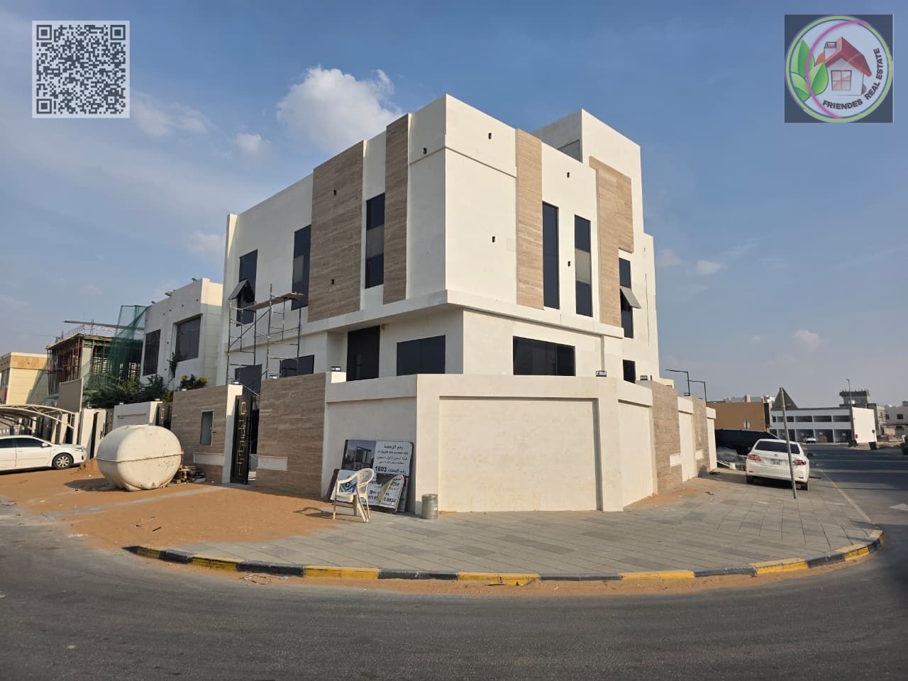 Villa in Al Zahiyah, Ajman | Corner plot on two streets | Freehold for all nationalities | Close to Mohammed Bin Zayed Road | Close to the mosque and