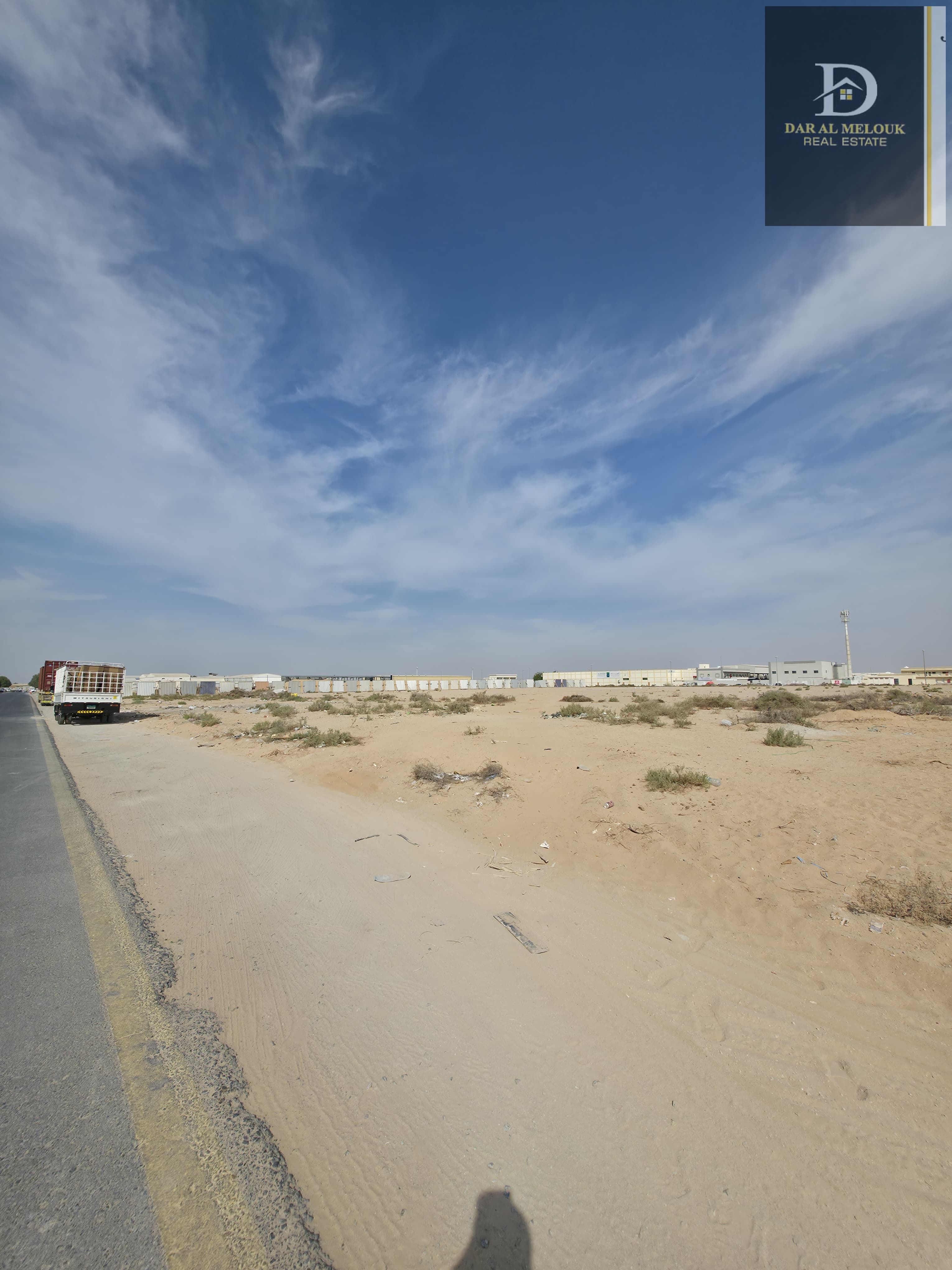 Industrial land for sale in Sharjah, Al Sajaa area. Freehold, strategic location, 29,000 sq ft.