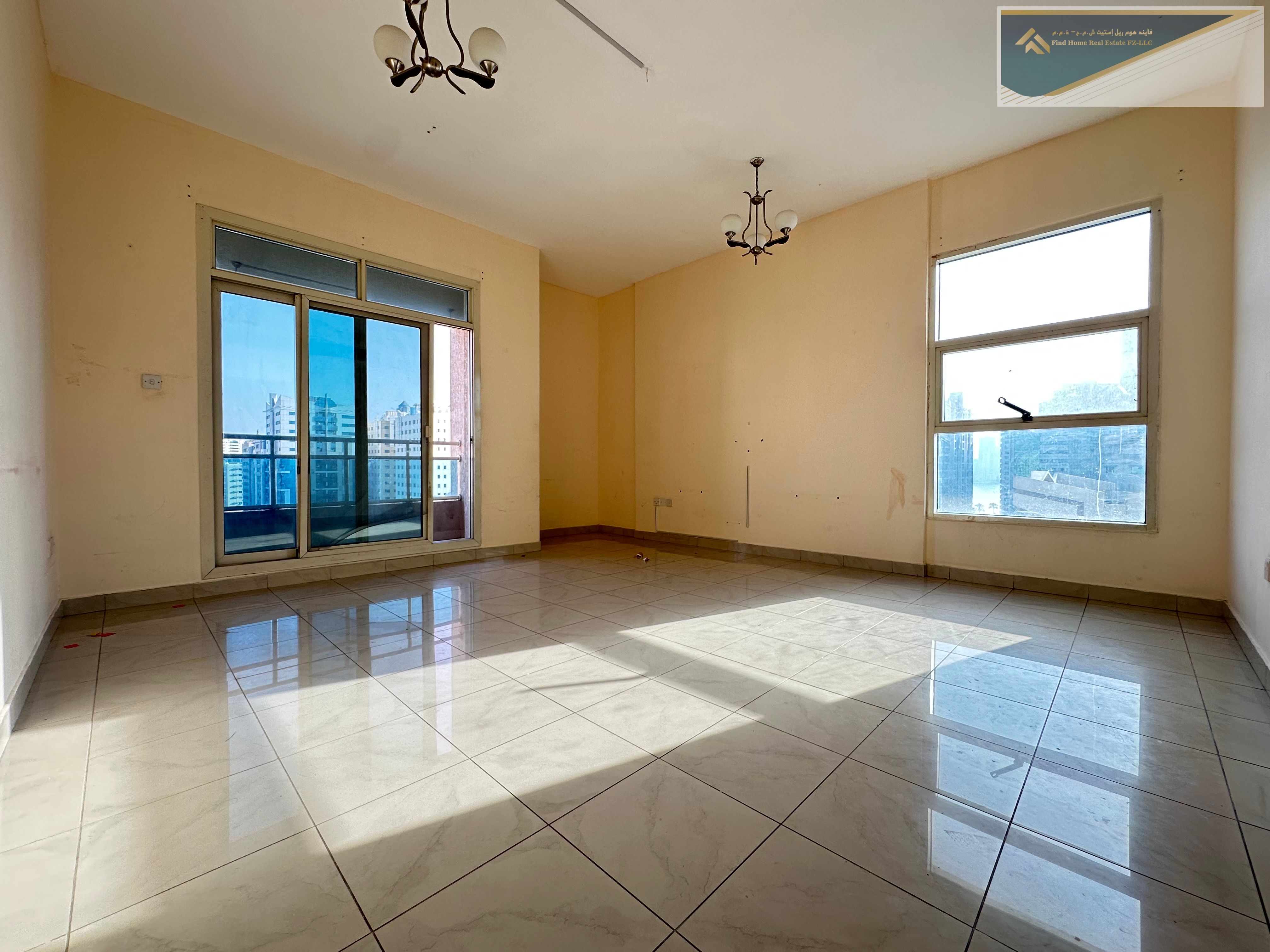 HOT OFFER ! FULLY SPACIOUS 1BHK APARTMENT WITH MASTER BEDROOM CENTRAL AC AND GAS IN JUST 32k ABU SHAGARA